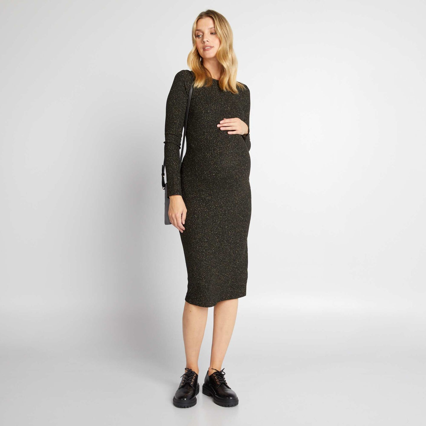 Robe grossesse paillet e Noir