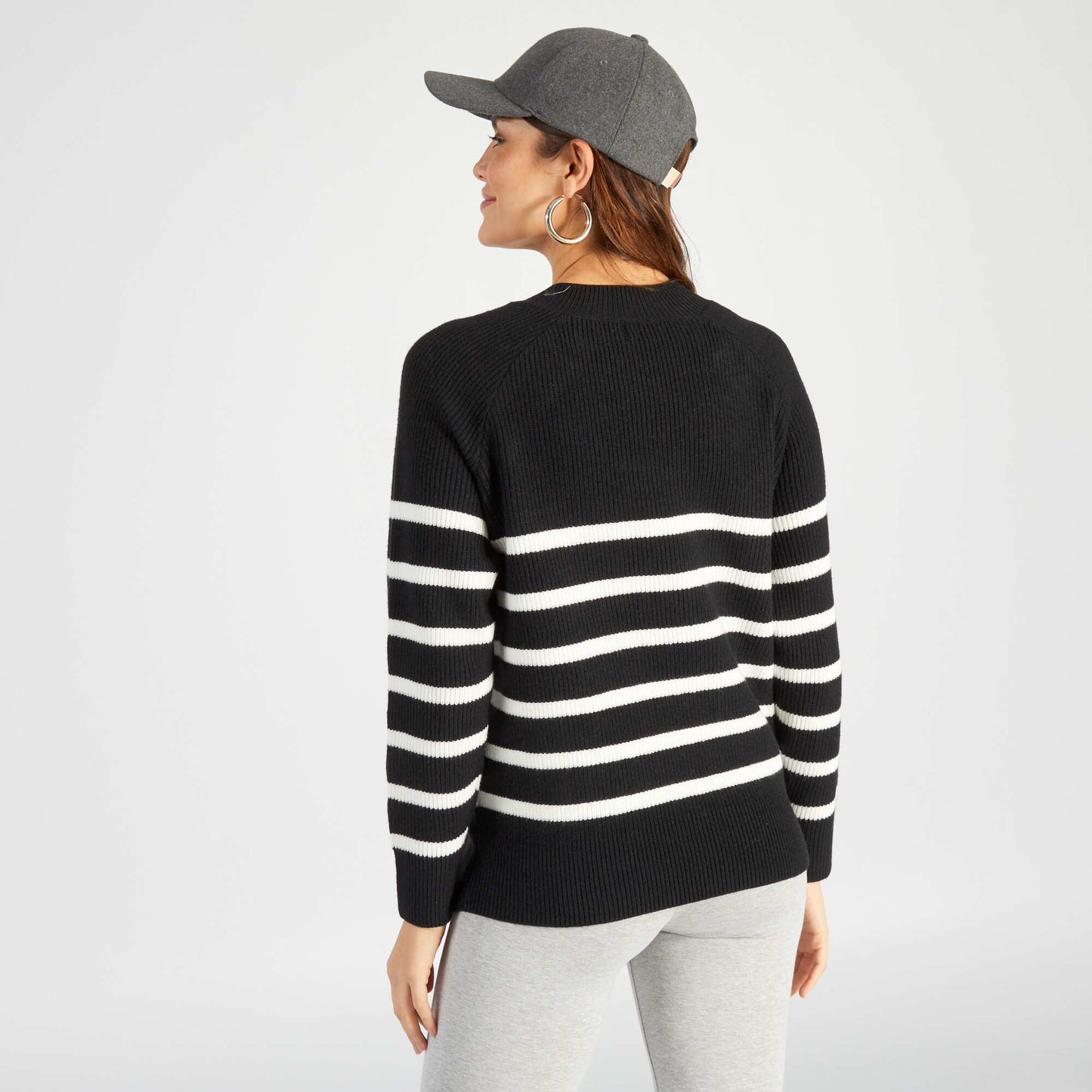 Pull marini re d'allaitement Ray noir