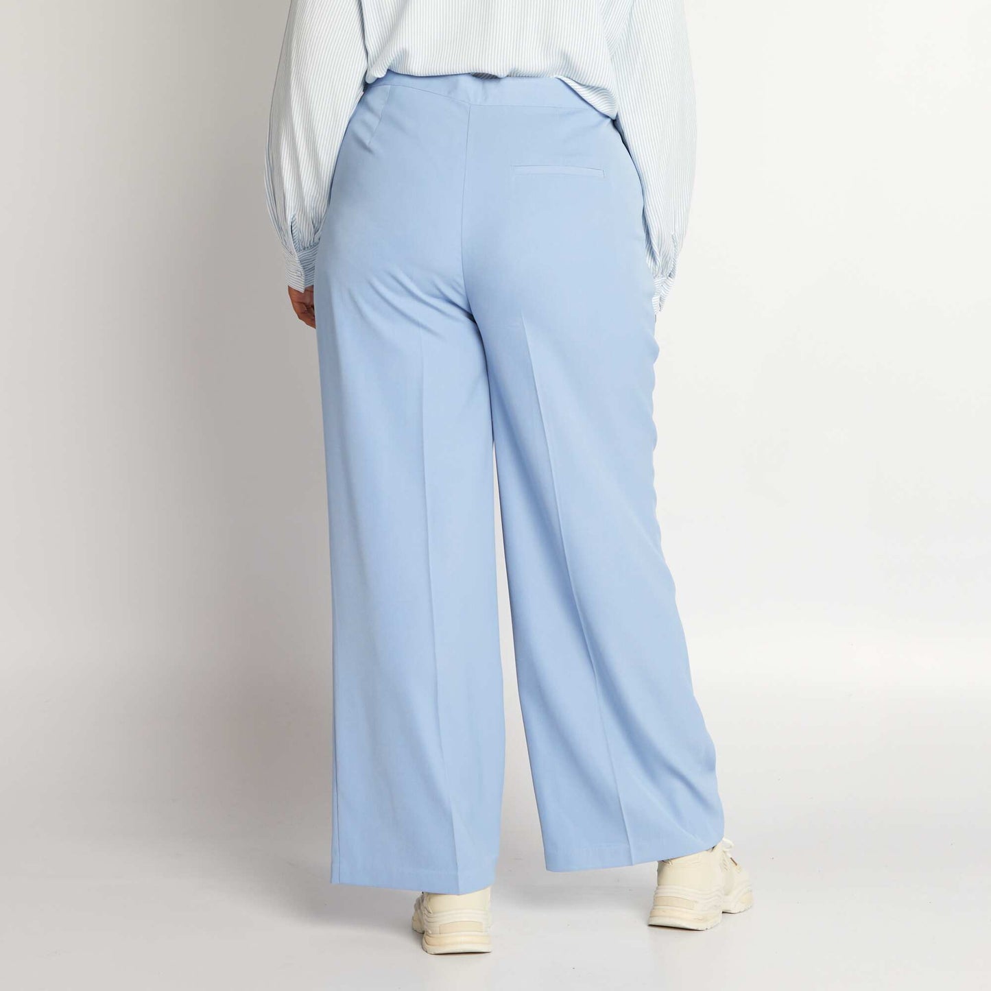 Pantalon de costume large Bleu