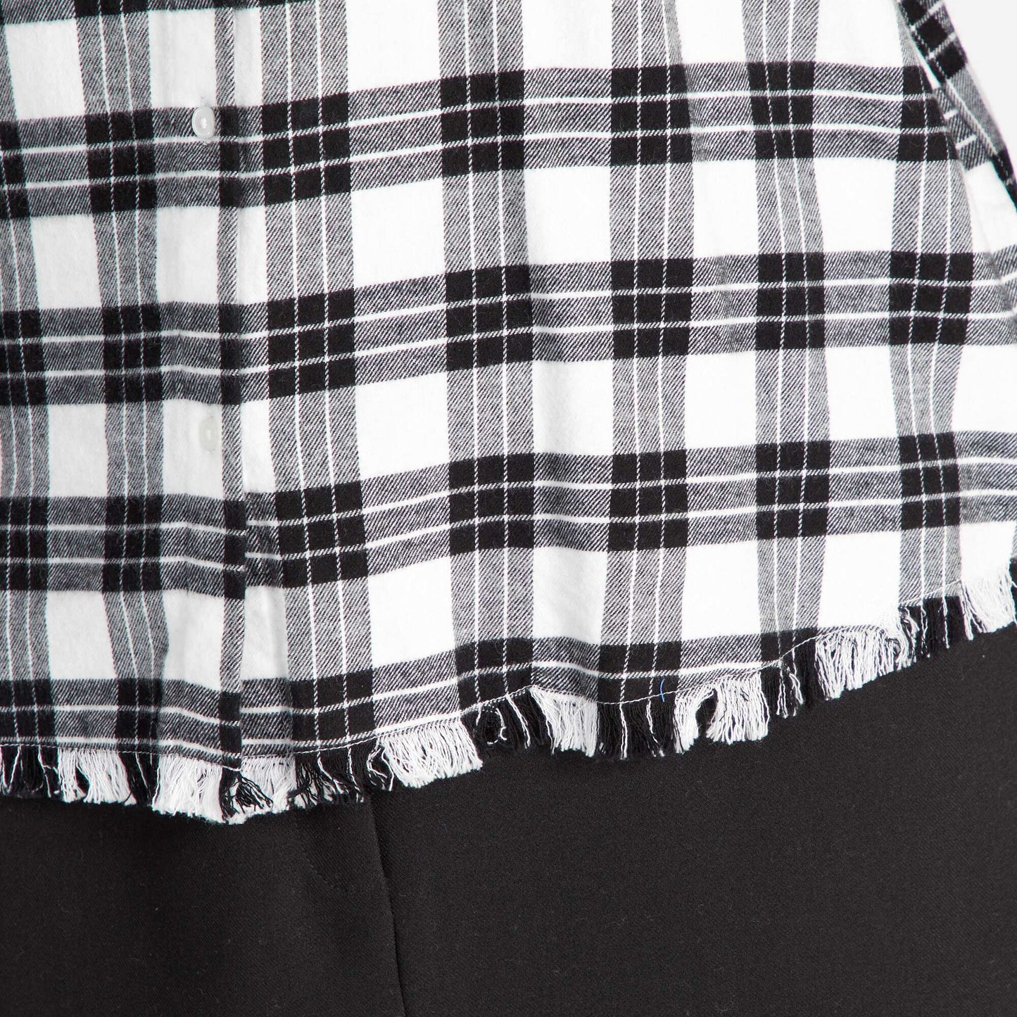 Chemise en flanelle carreaux Noir