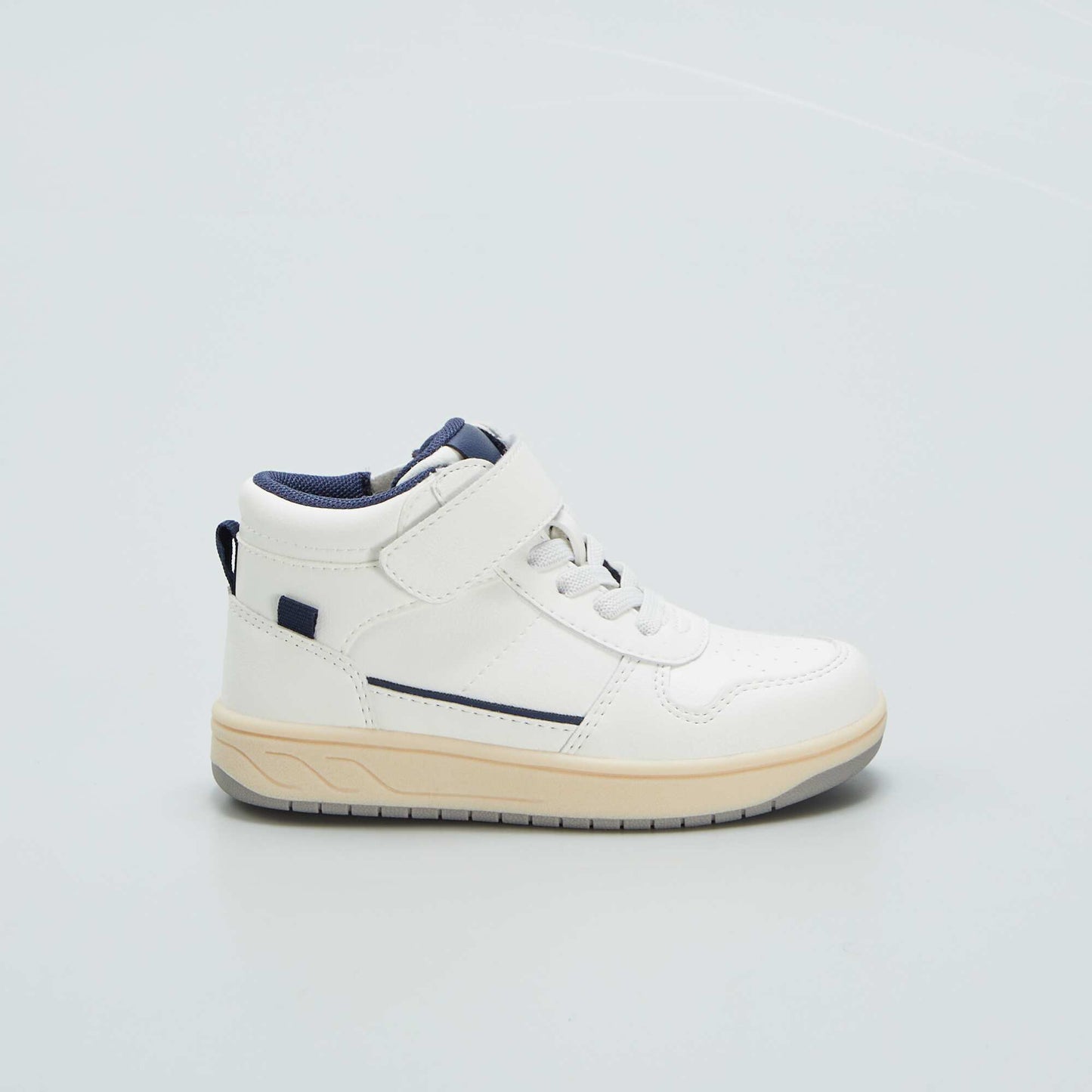 Baskets montantes bicolores Beige/bleu