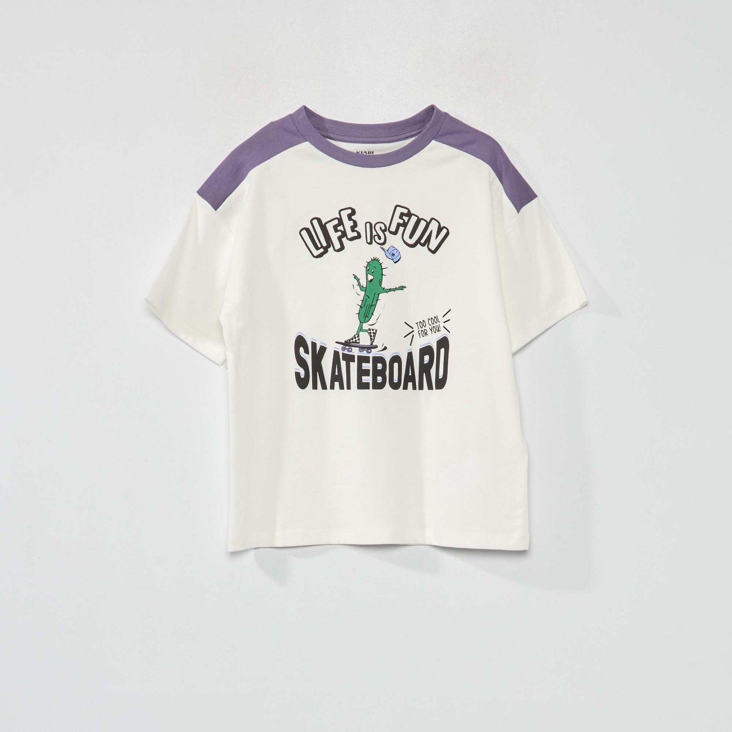 T-shirt manches courtes 'Skate' Violet