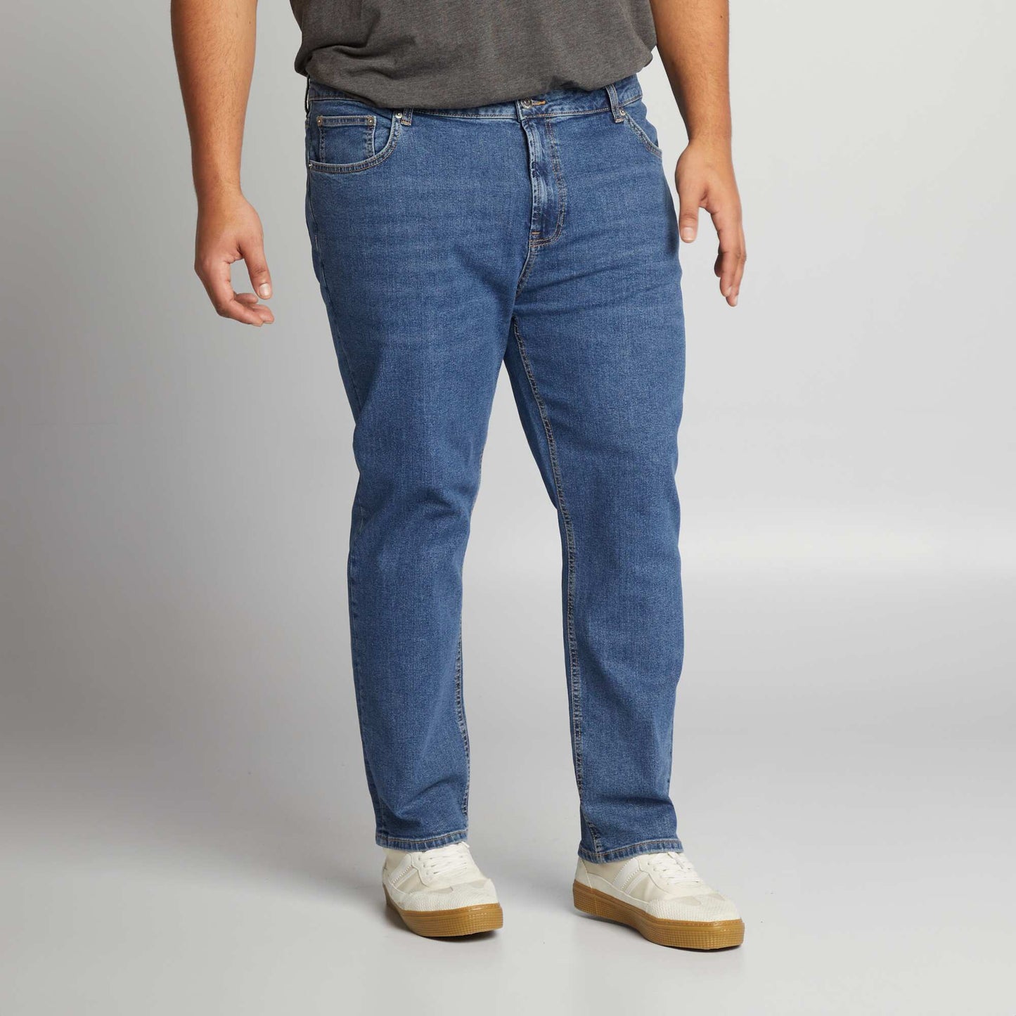 Jean droit 5 poches - L32 Stone