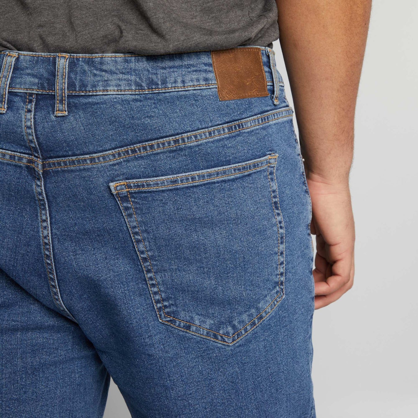 Jean droit 5 poches - L32 Stone