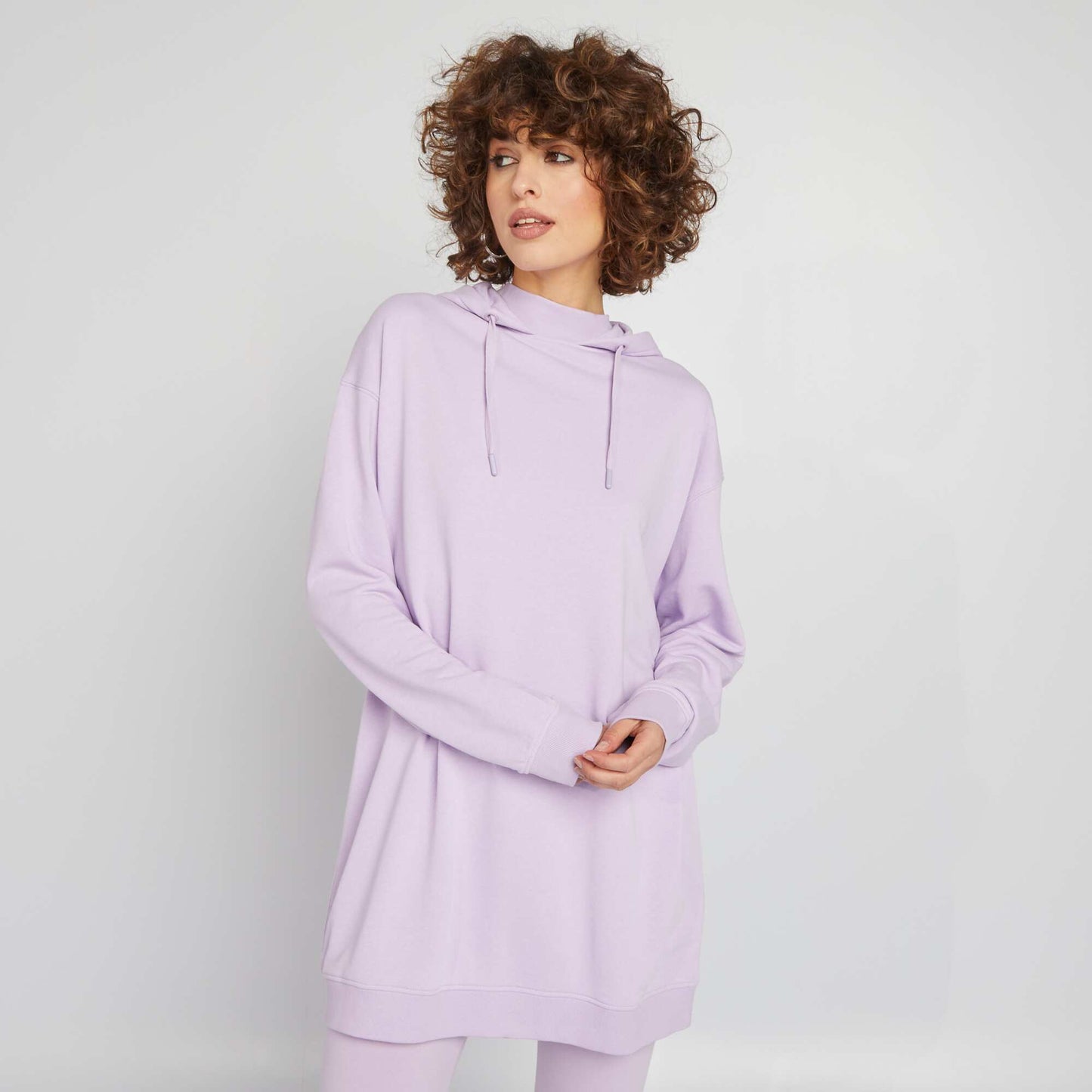 Sweat l ger capuche Violet