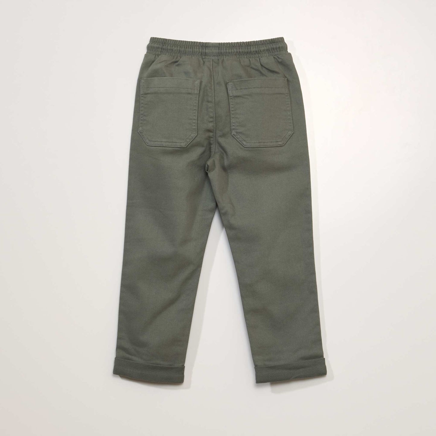 Pantalon chino esprit jogging Kaki