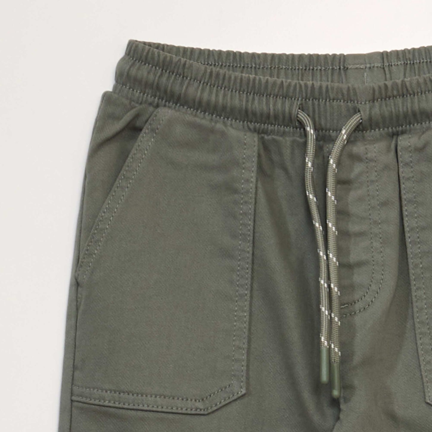 Pantalon chino esprit jogging Kaki
