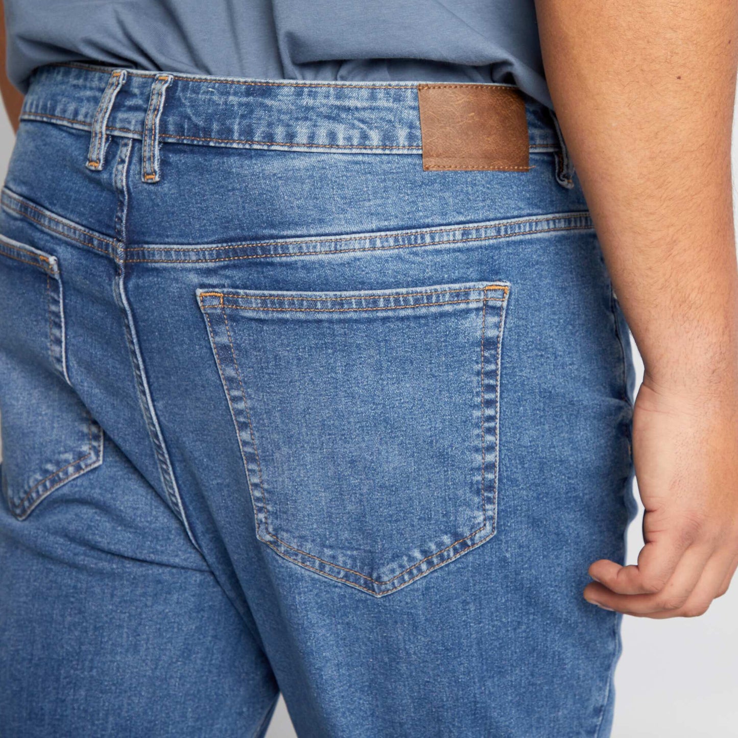 Jean slim 5 poches - L32 Bleu