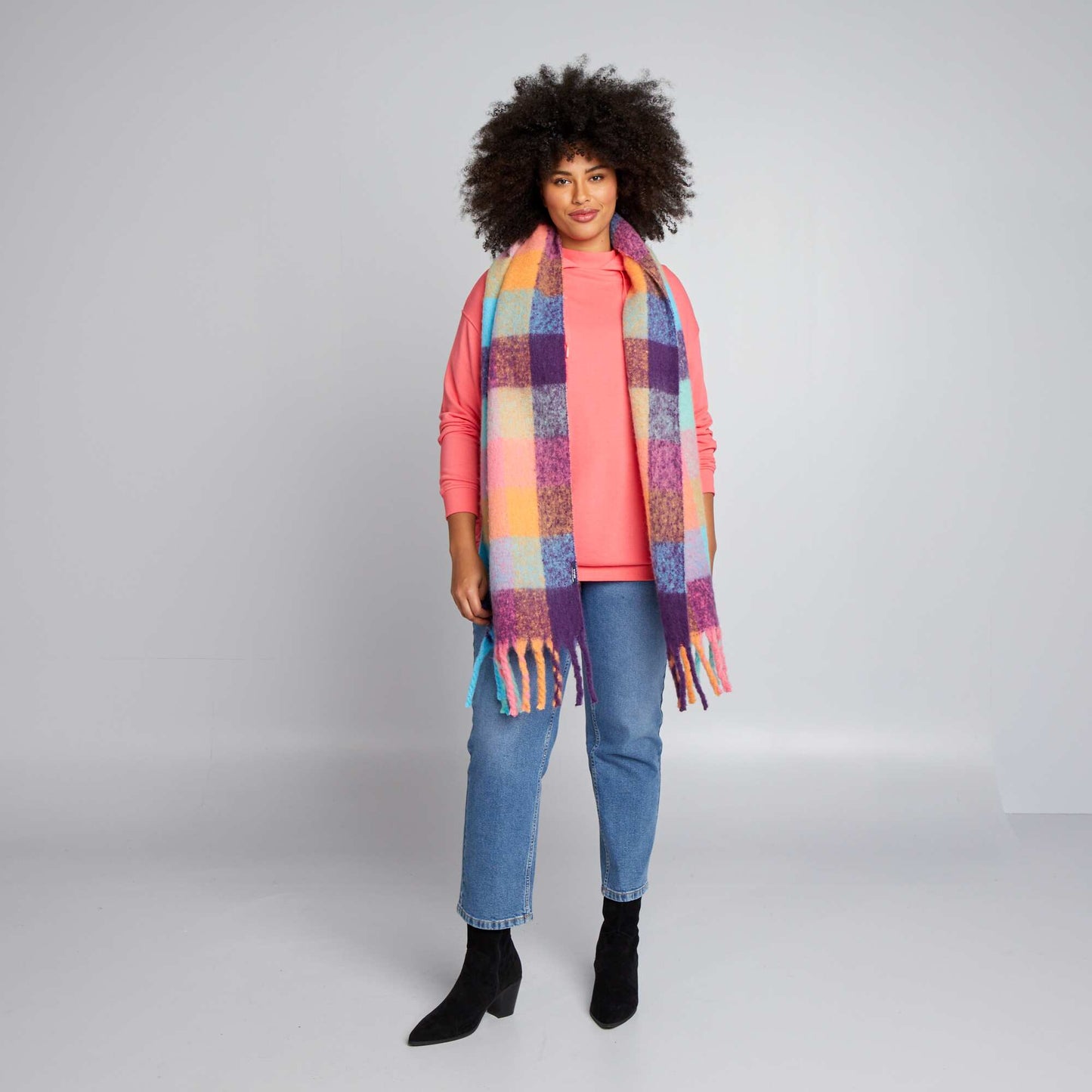 Sweat long capuche Rose