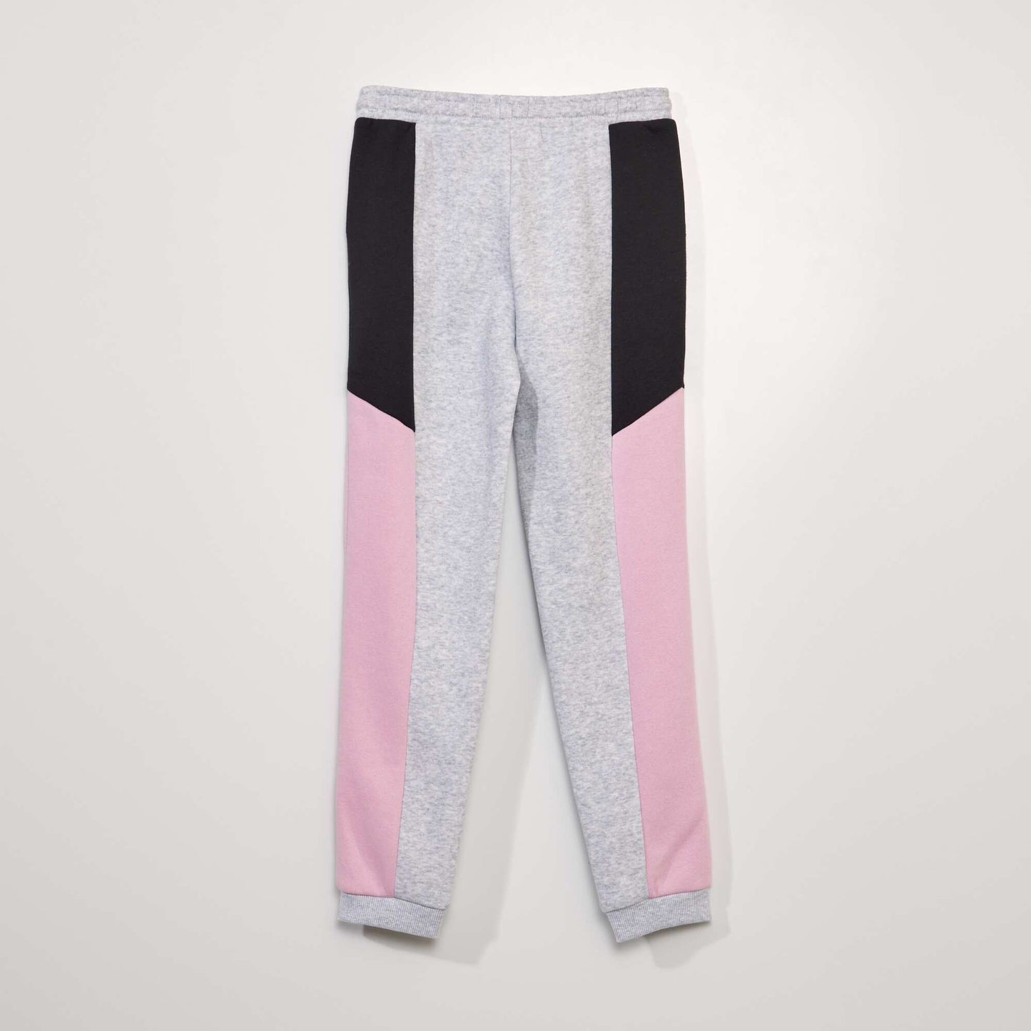 Jogging molleton colorblock Gris/noir