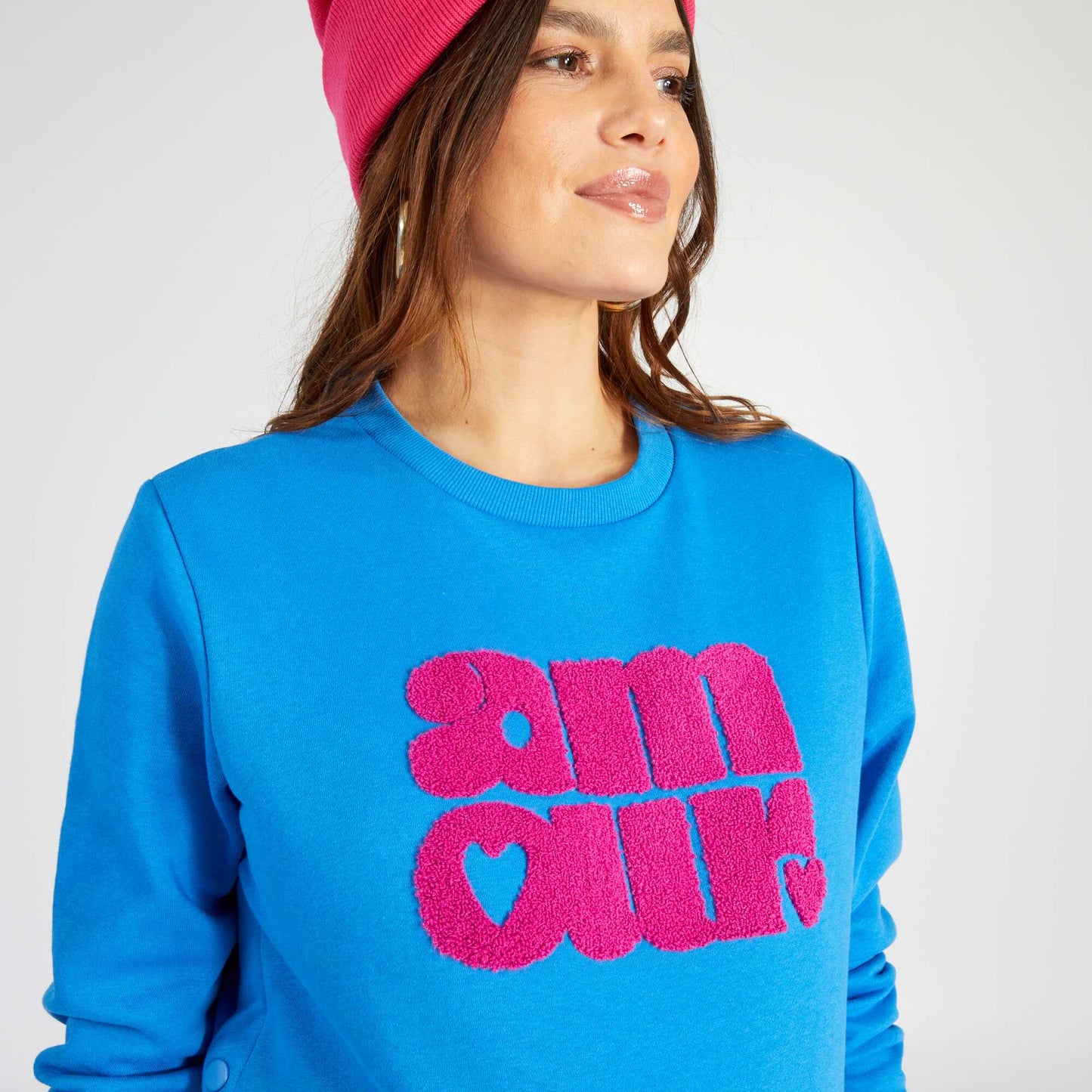 Sweat grossesse et allaitement Bleu