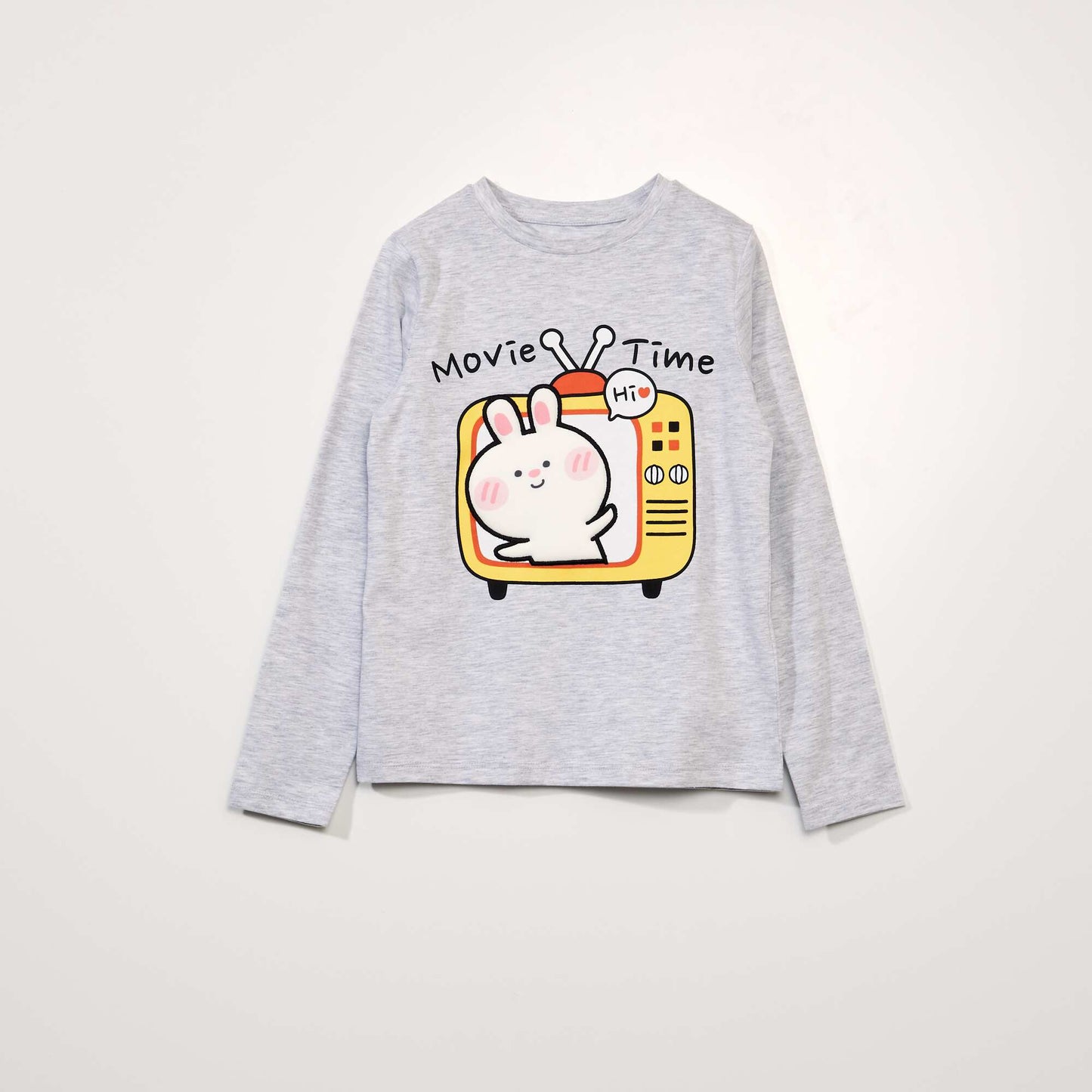 T-shirt en maille jersey 'manga' Gris chin