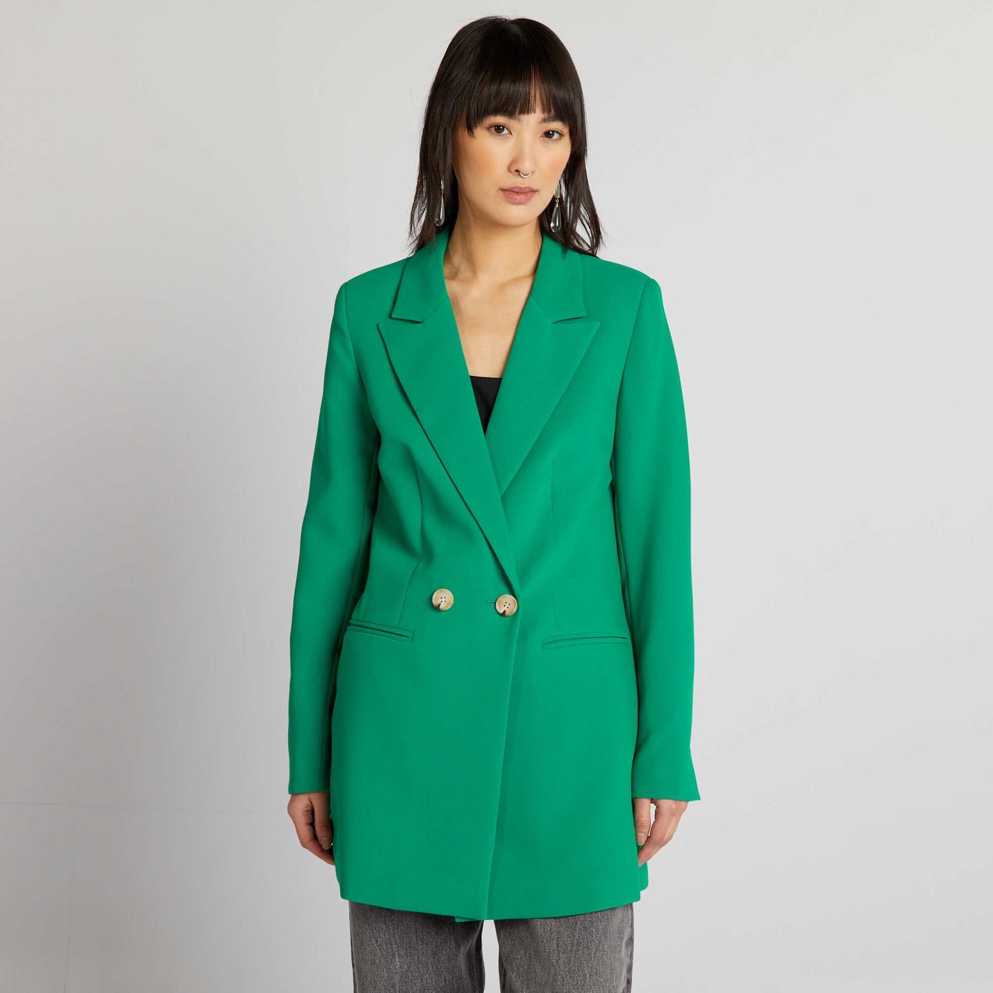 Veste longue de tailleur Vert