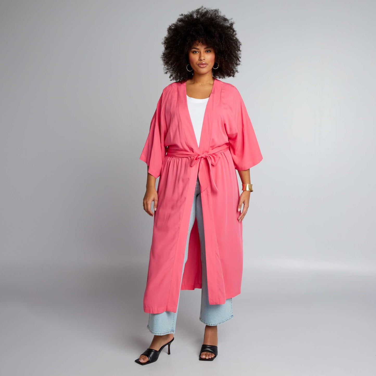 Kimono long Rose