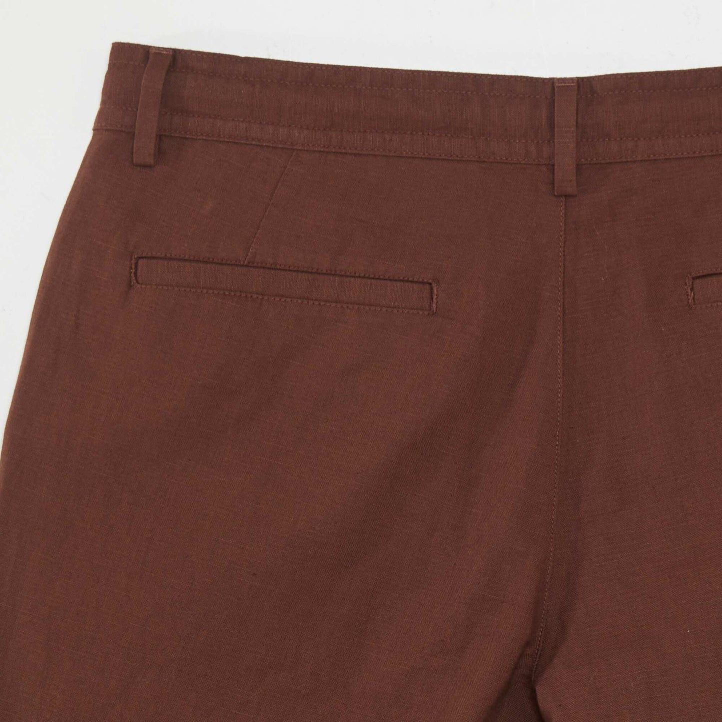 Pantalon chino droit Marron