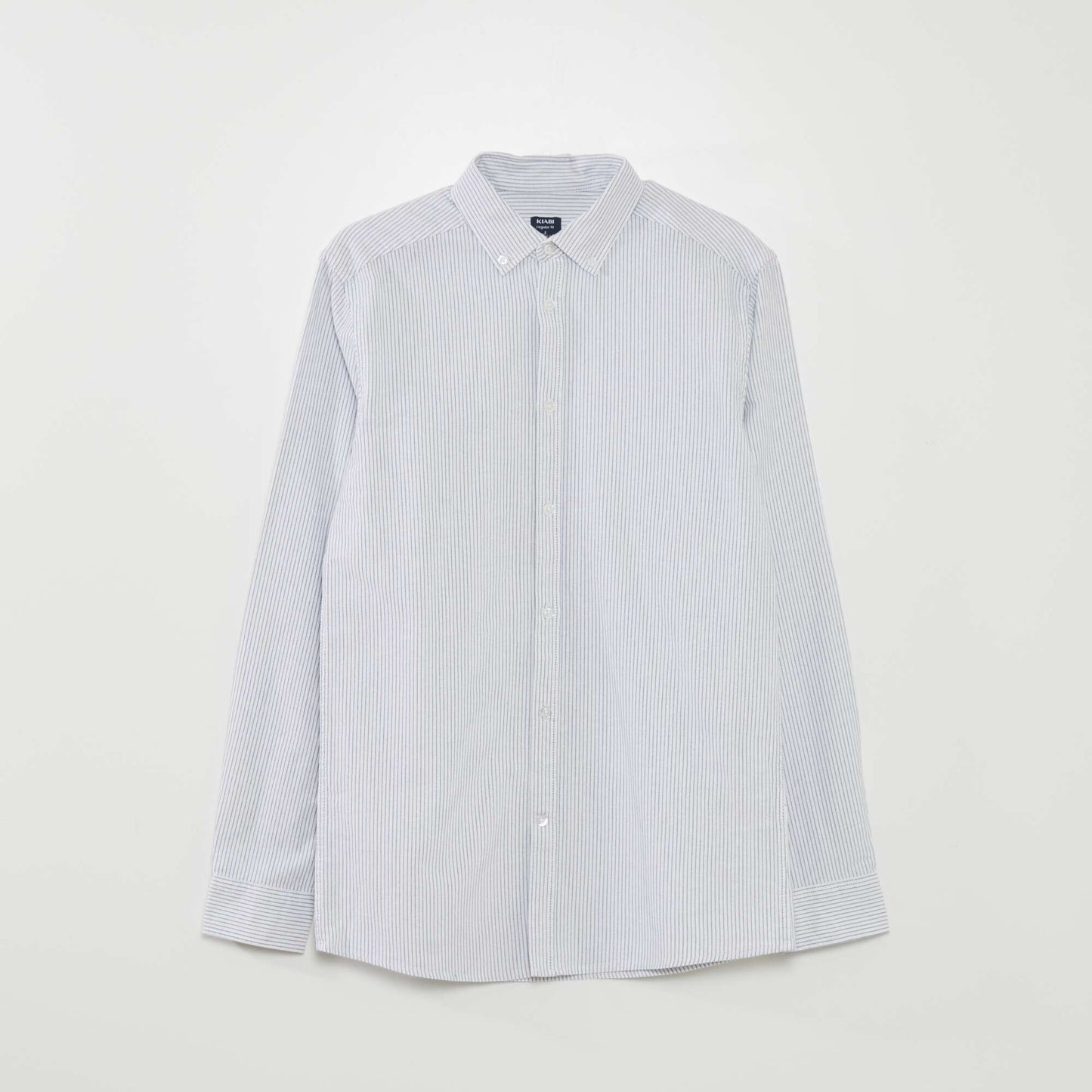 Chemise droite rayures Blanc/bleu