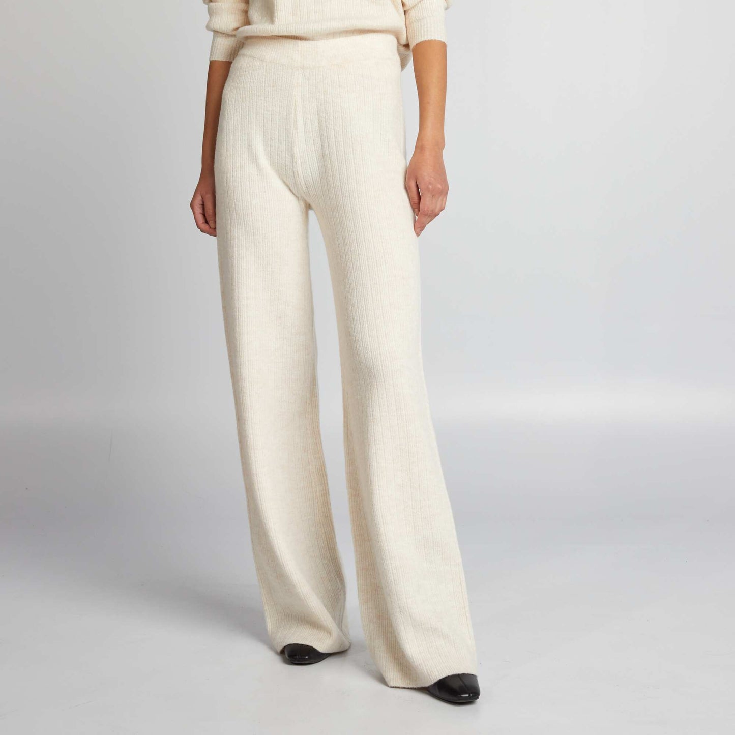 Pantalon droit c tel beige