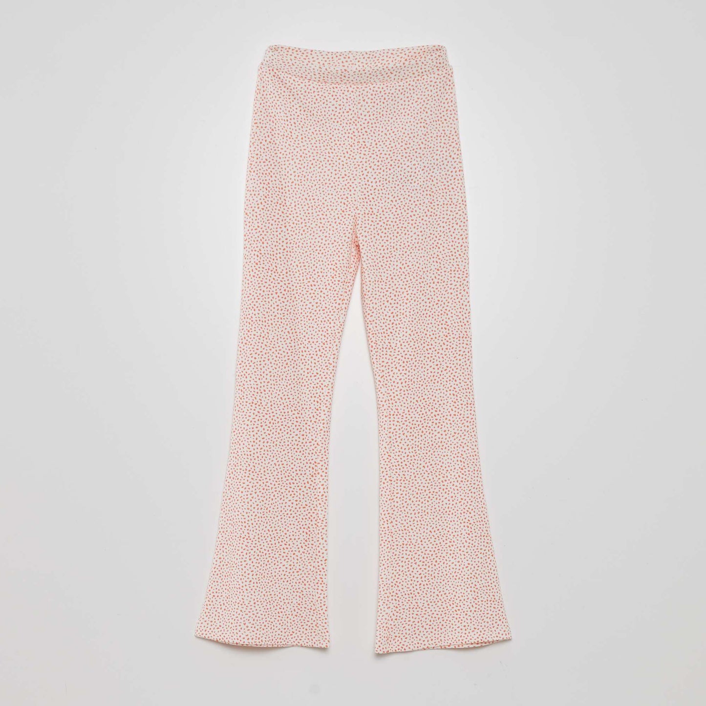 Legging bootcut Blanc/corail