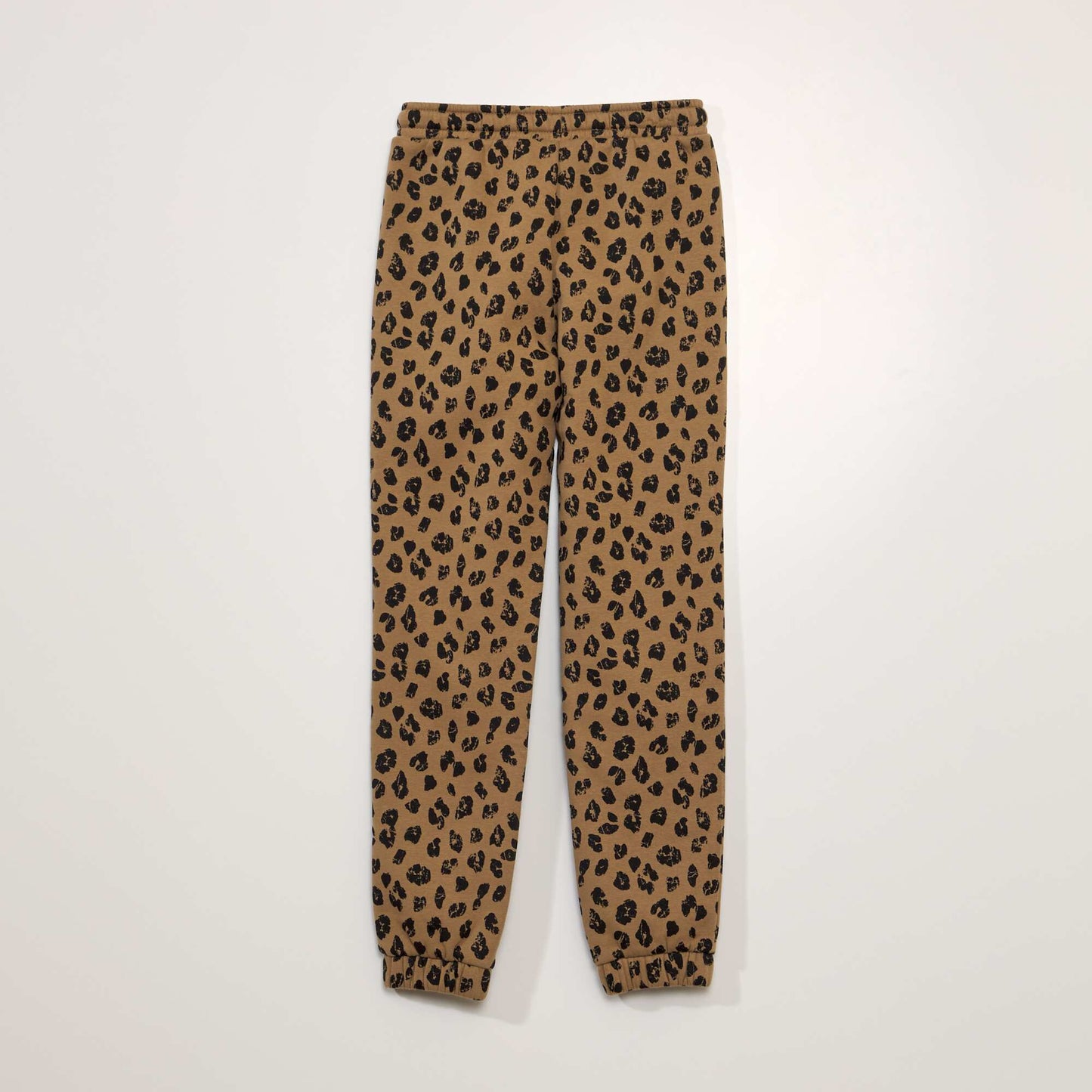 Pantalon de jogging motif l opard Marron