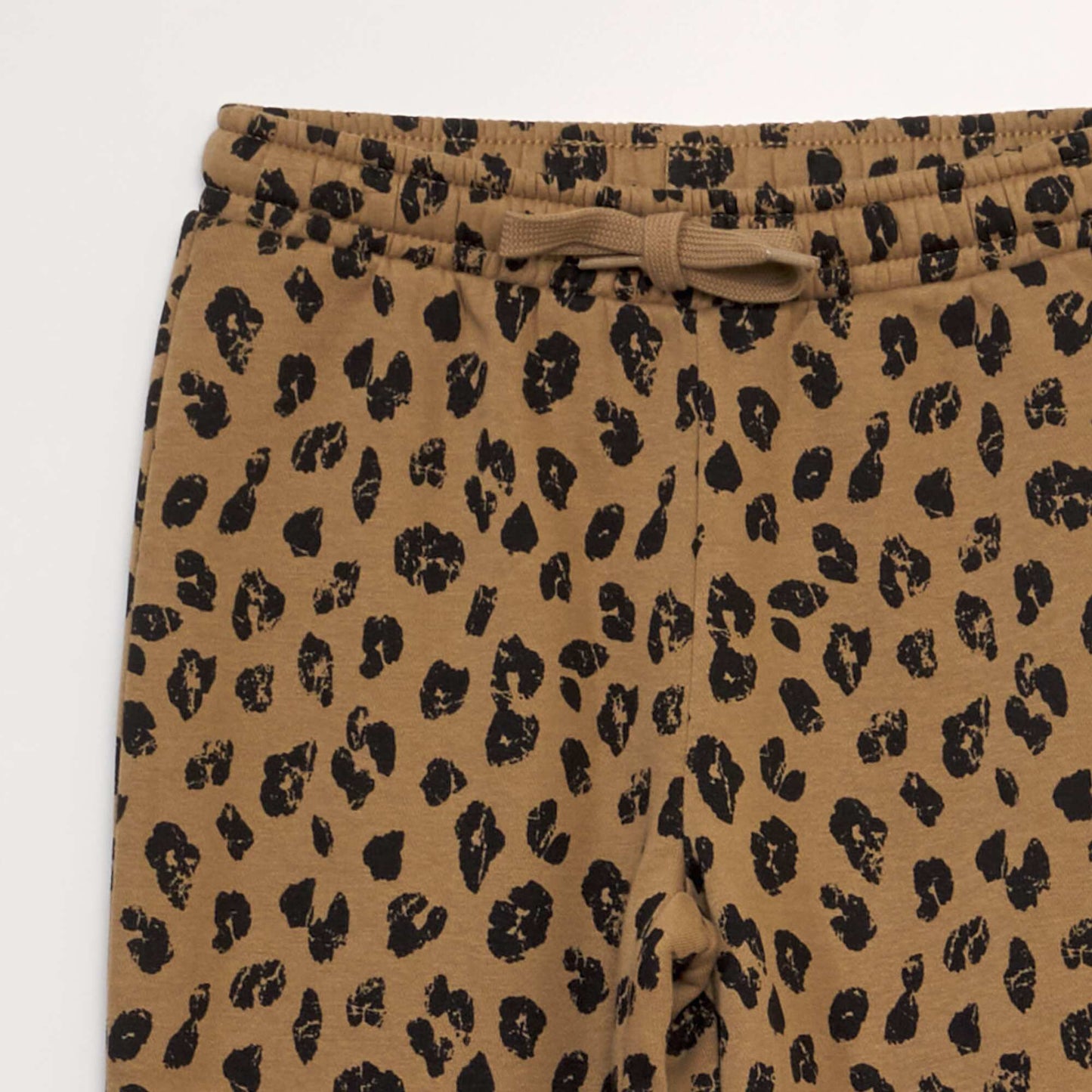 Pantalon de jogging motif l opard Marron