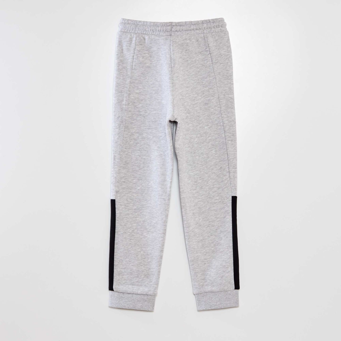 Jogging droit molleton colorblock Gris