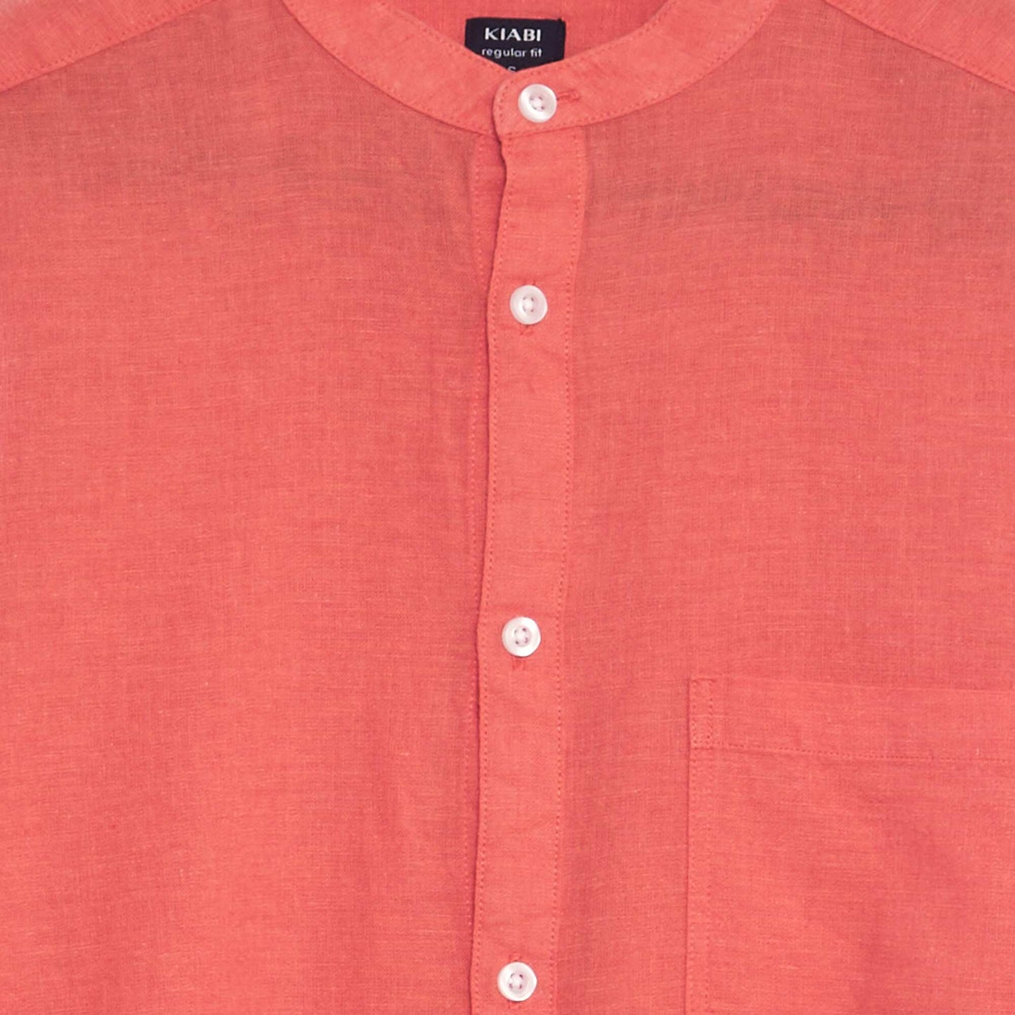 Chemise col mao Corail