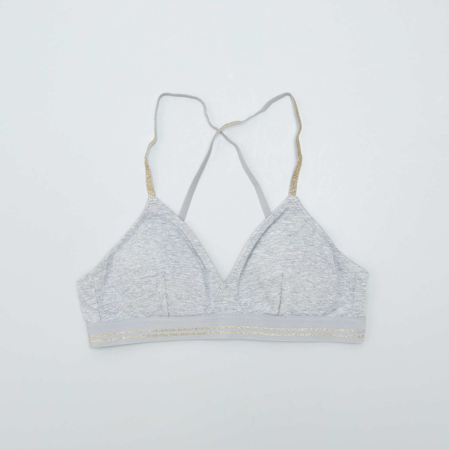 Soutien-gorge paillet Gris