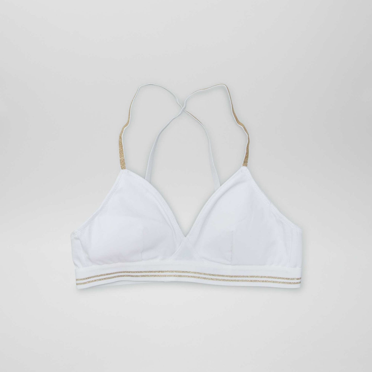 Soutien-gorge paillet blanc