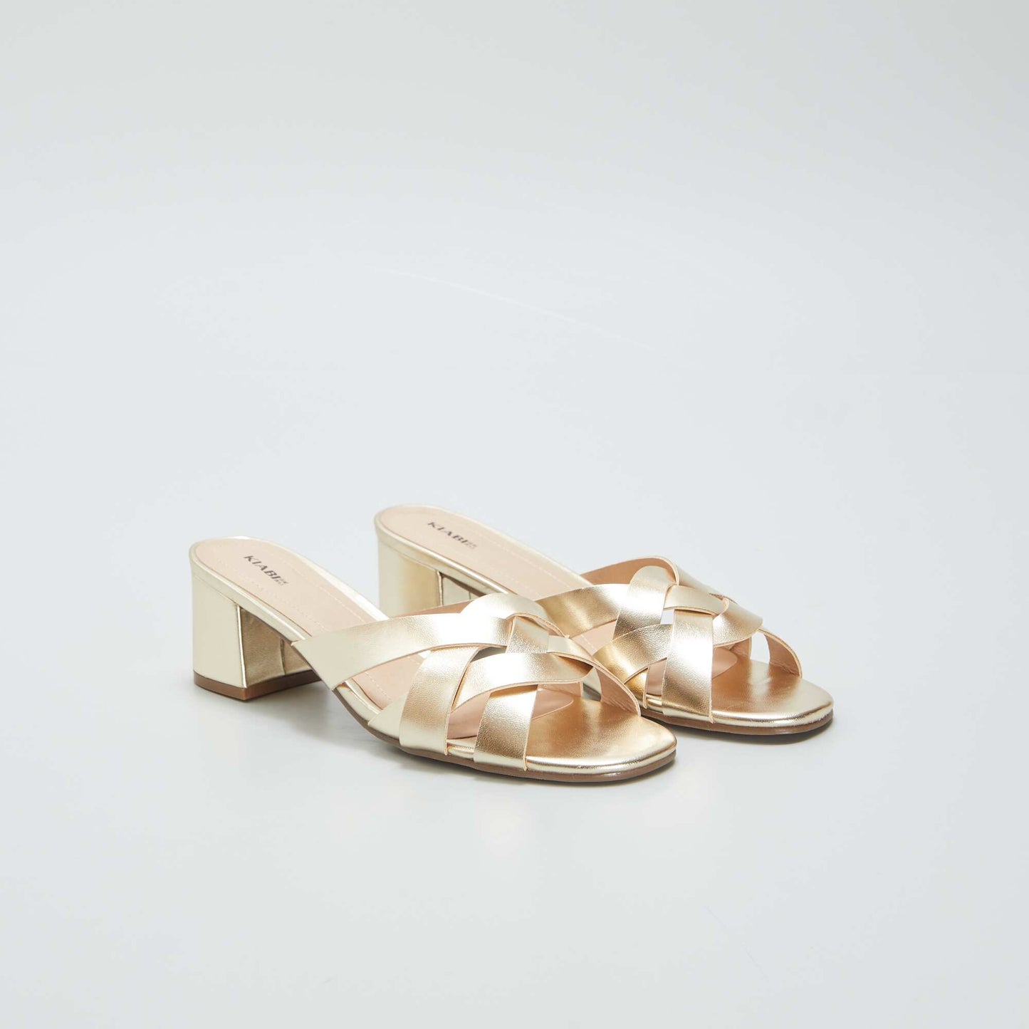 Mules talons dor es Dor