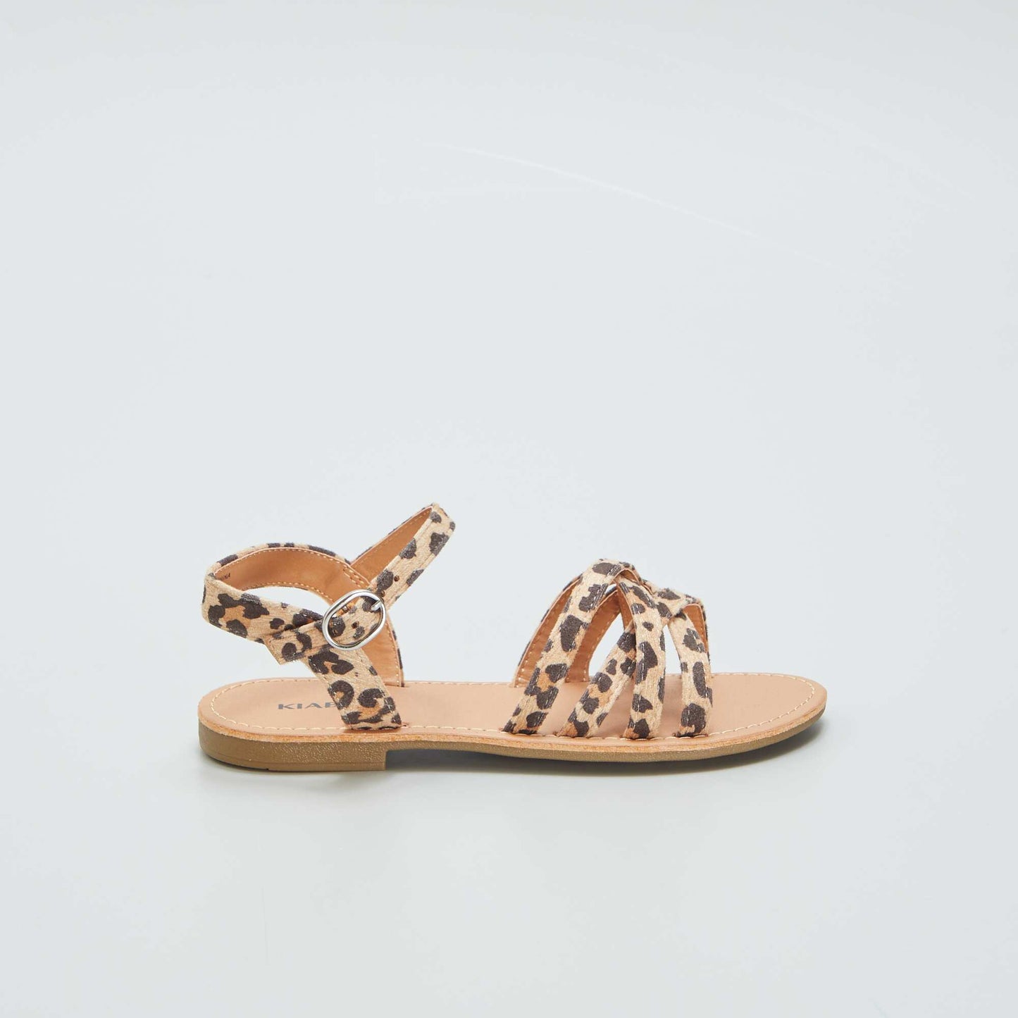 Sandales à brides croisées - imprimé léopard Léopard