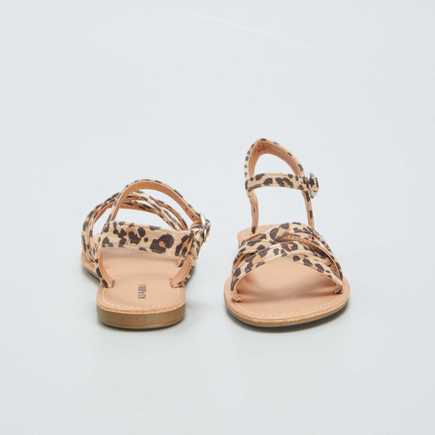Sandales à brides croisées - imprimé léopard Léopard