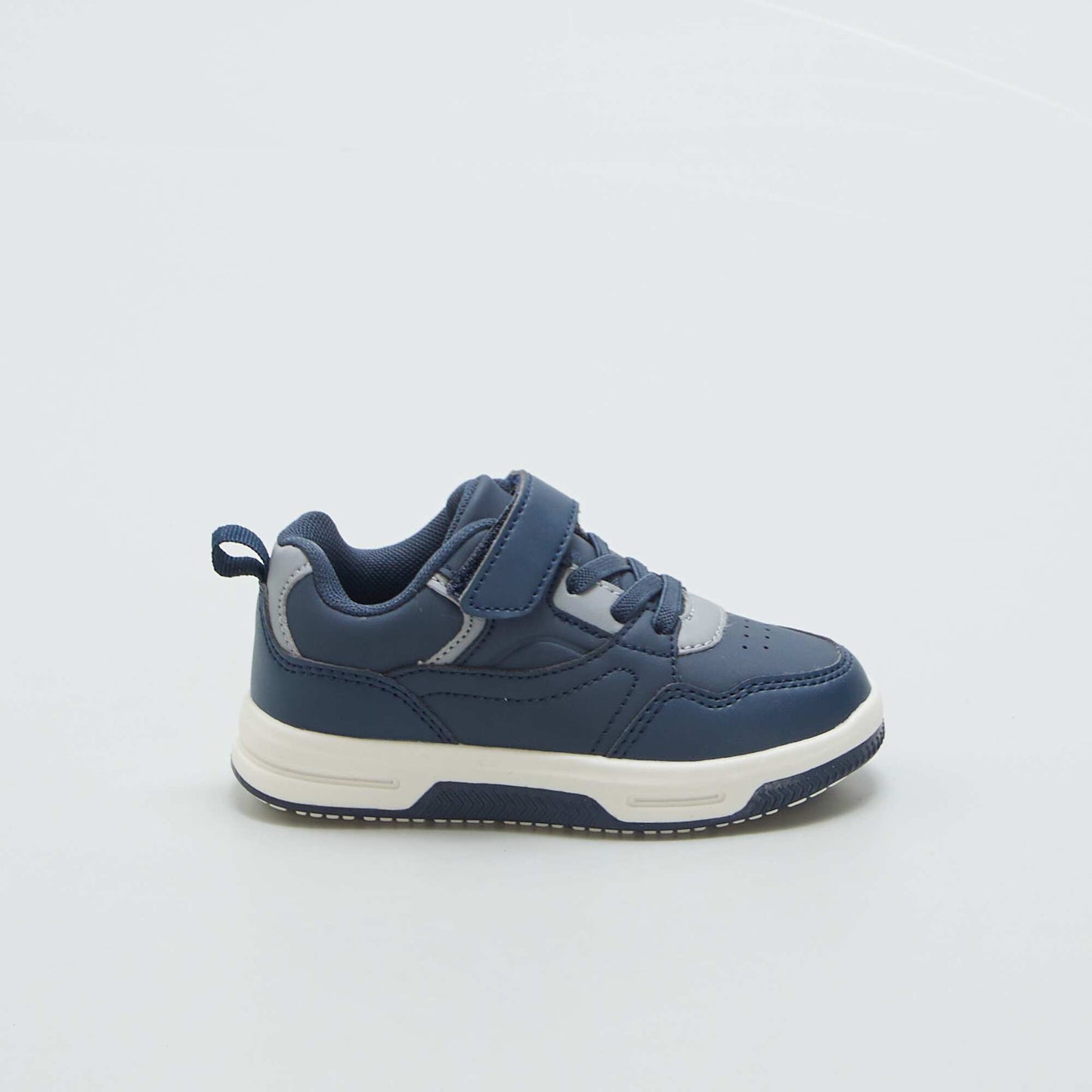 Baskets montantes tricolores Bleu