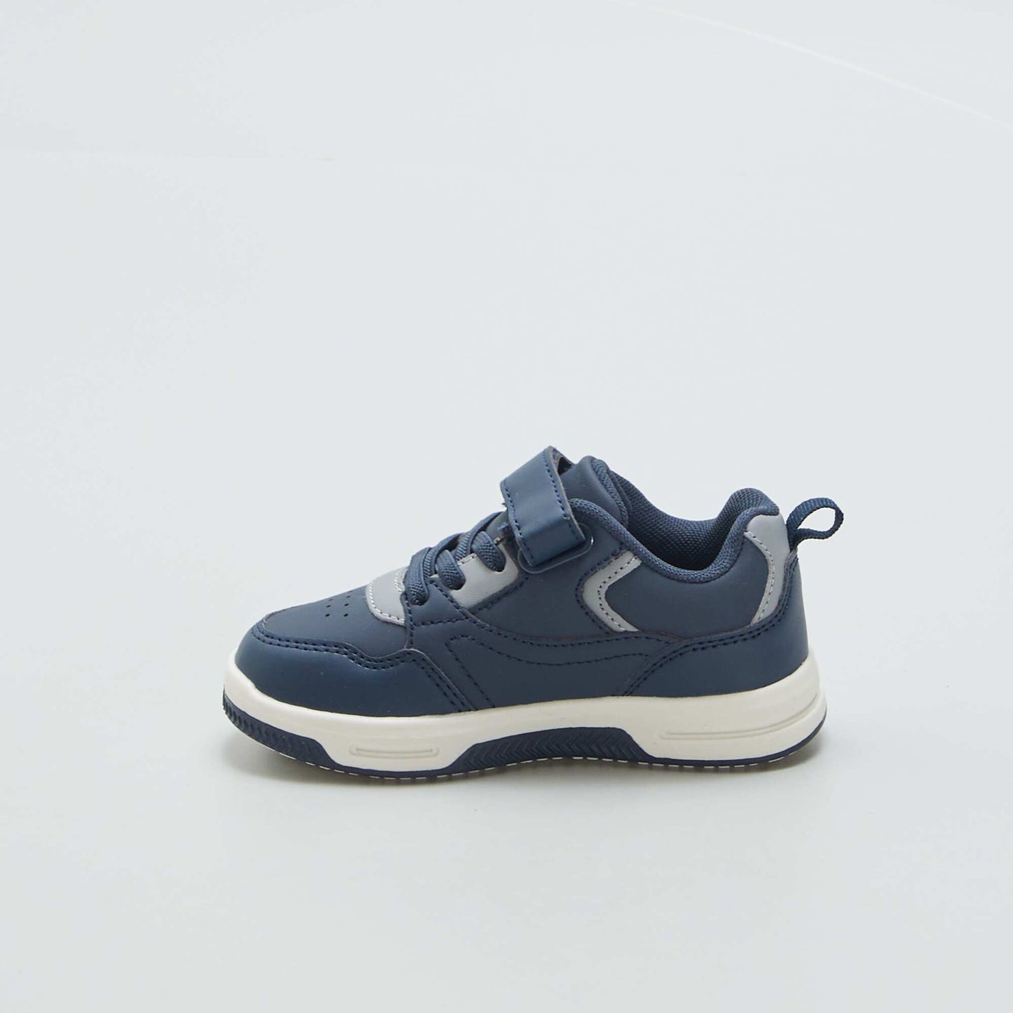 Baskets montantes tricolores Bleu