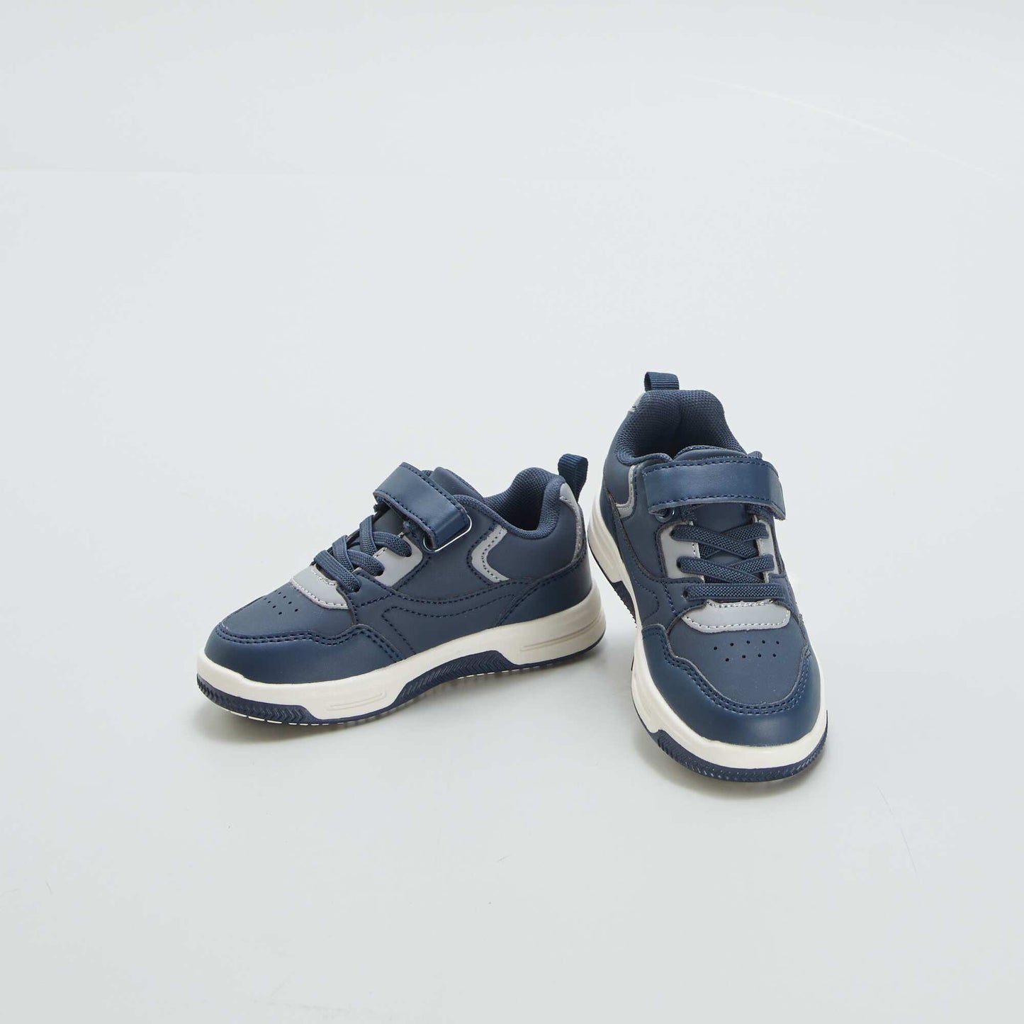Baskets montantes tricolores Bleu