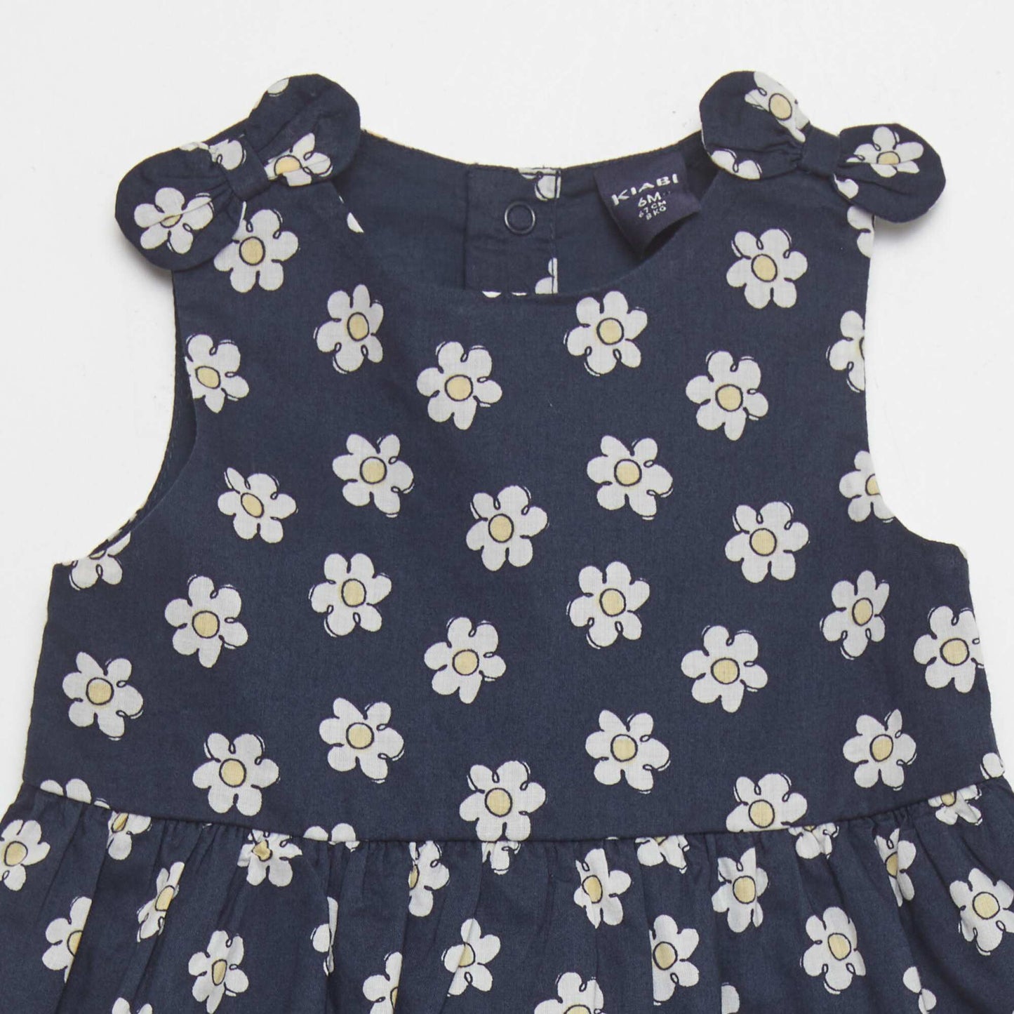 Robe sans manches motif Bleu