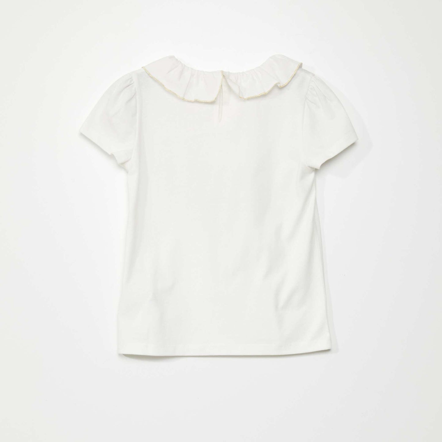 T-shirt fantaisie paillet Blanc