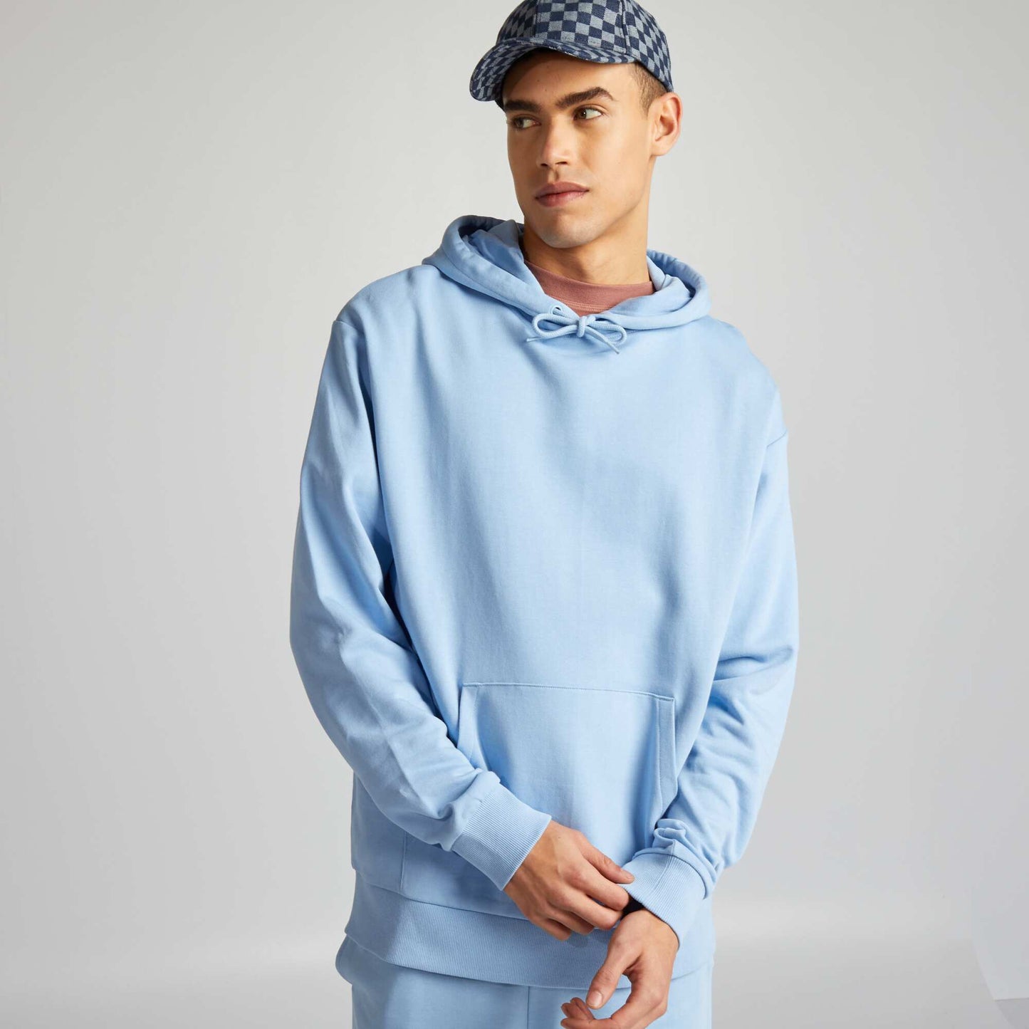 Sweat capuche Bleu