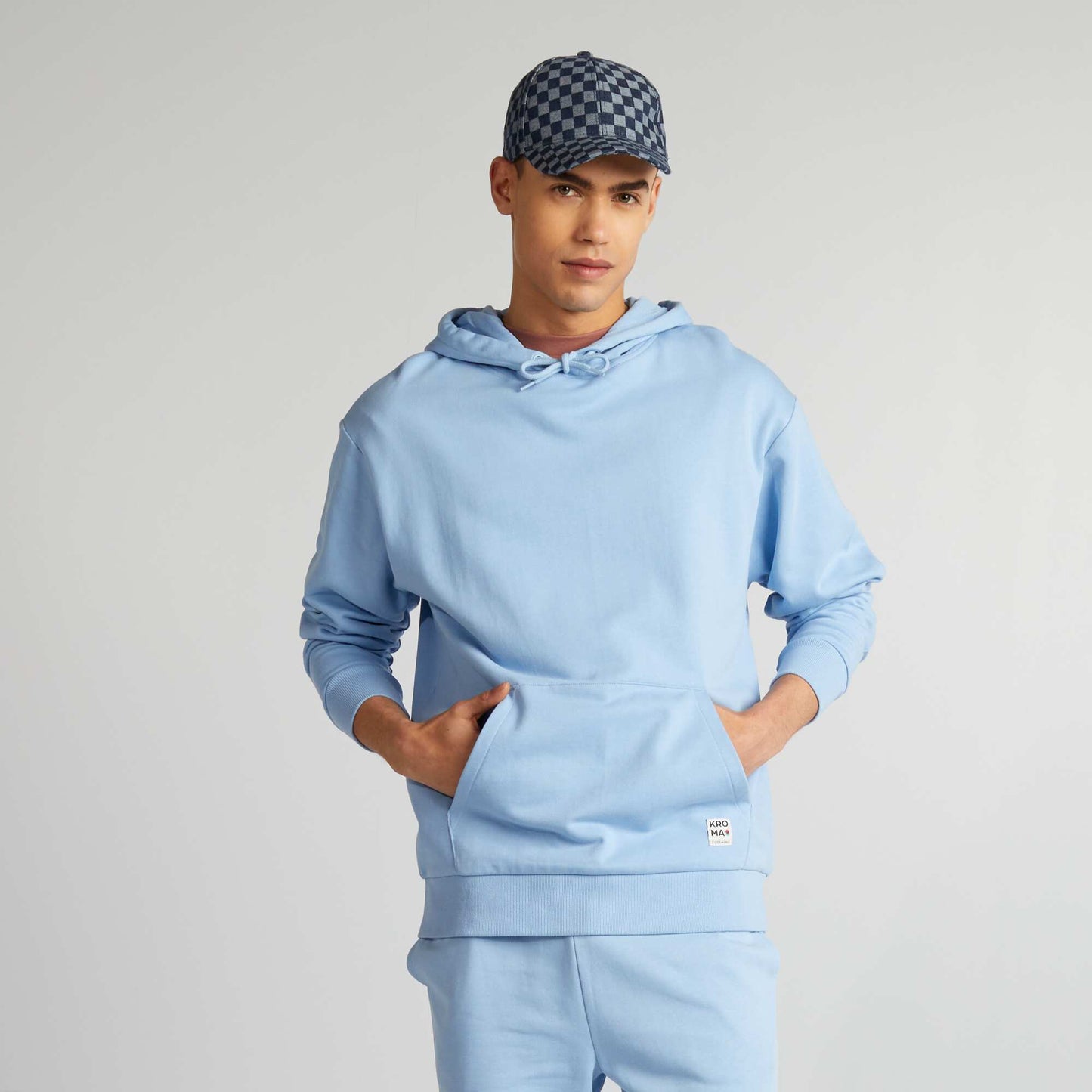 Sweat capuche Bleu