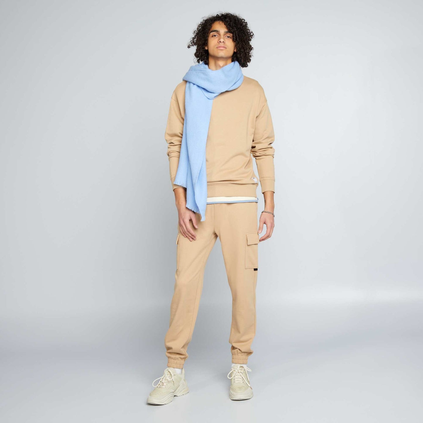 Pantalon de jogging style cargo Beige