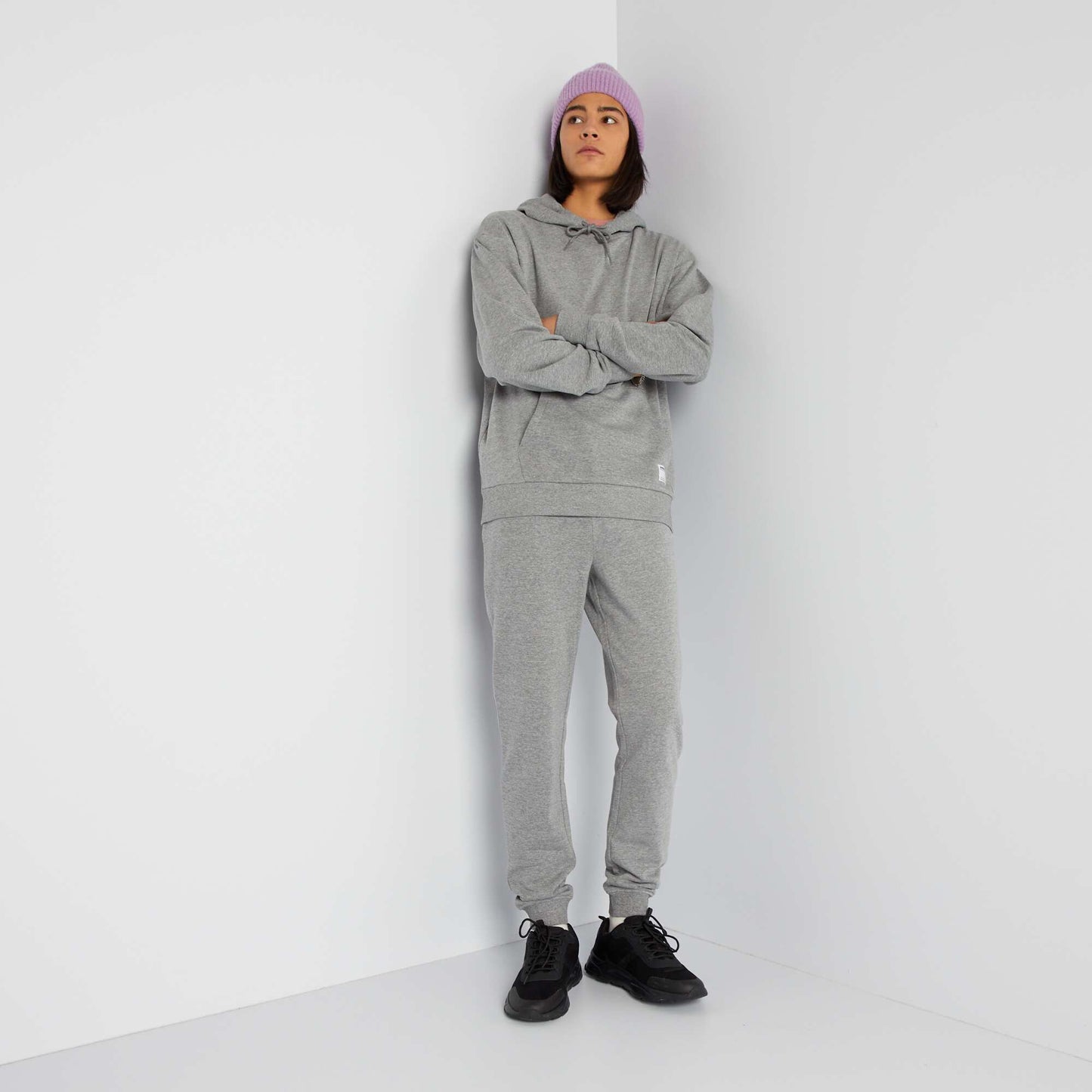 Jogging basique uni Gris