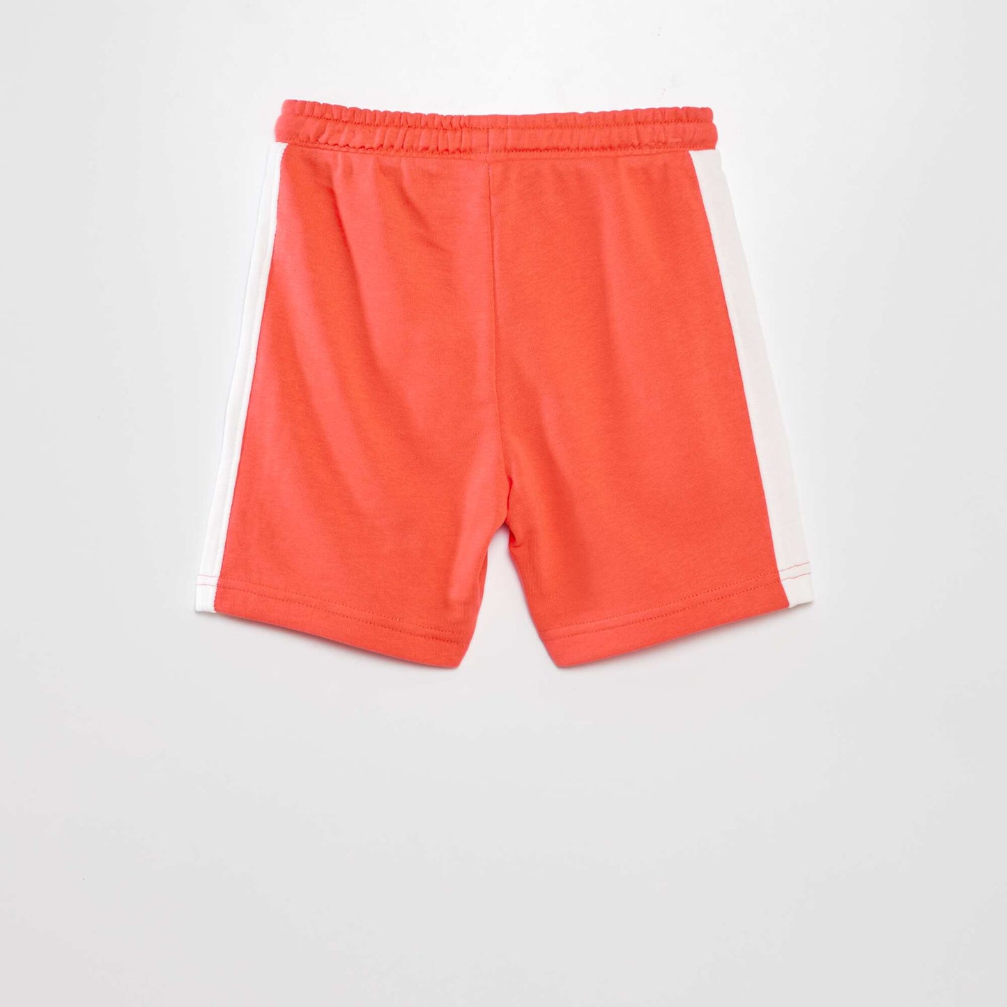 Short en molleton fin Rouge