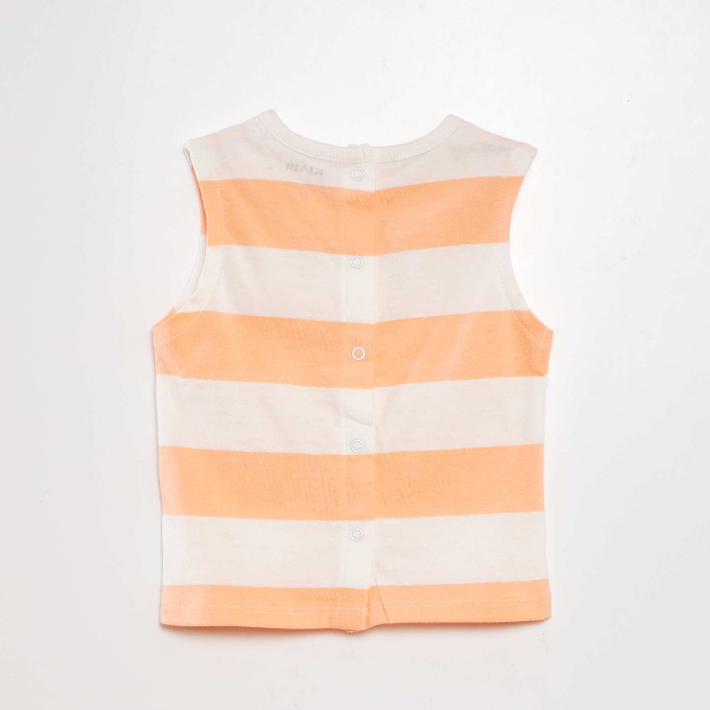 D bardeur col rond en jersey Orange