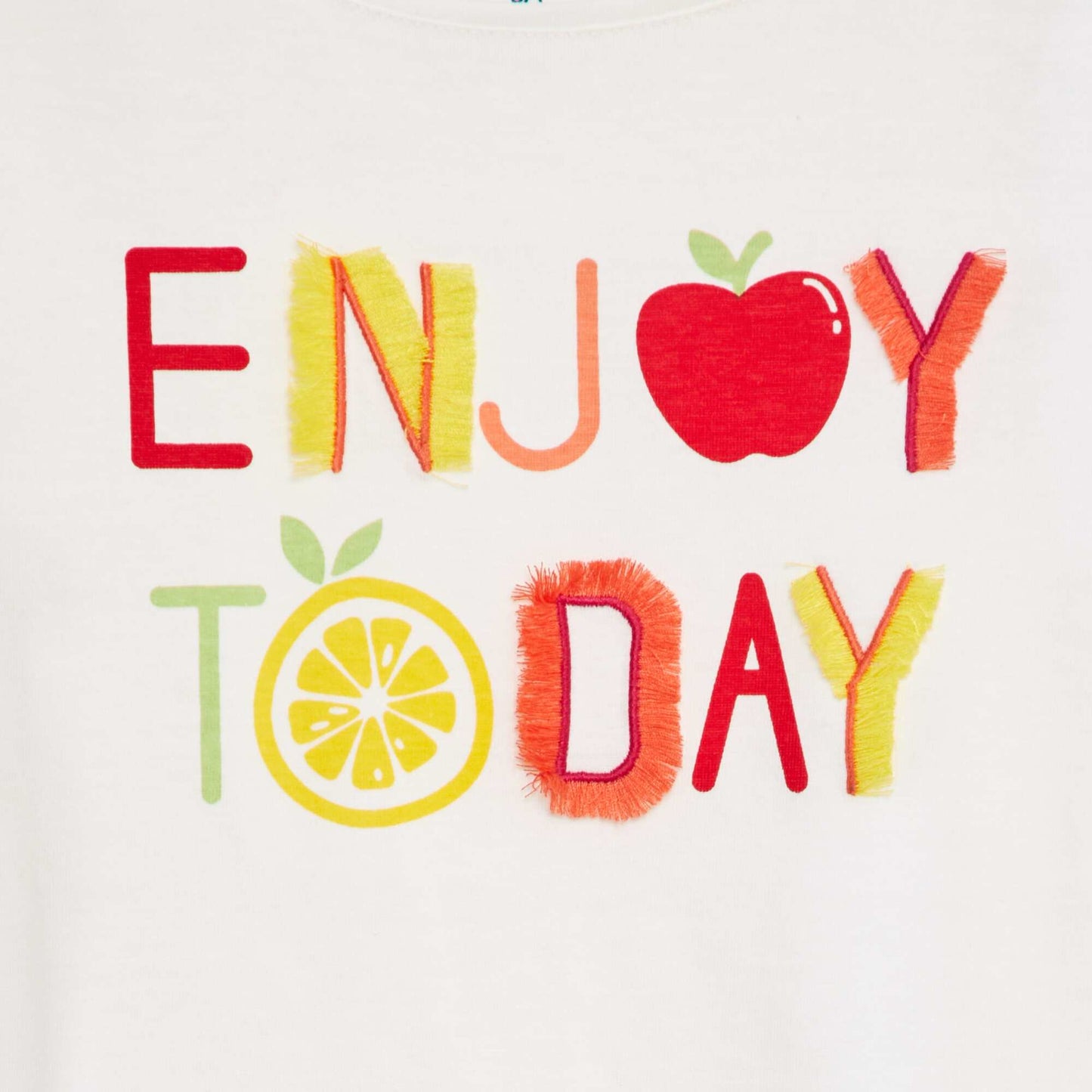 T-shirt en coton col rond Blanc