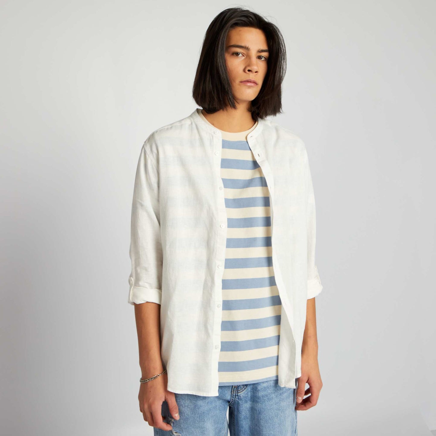 Chemise en lin blanc