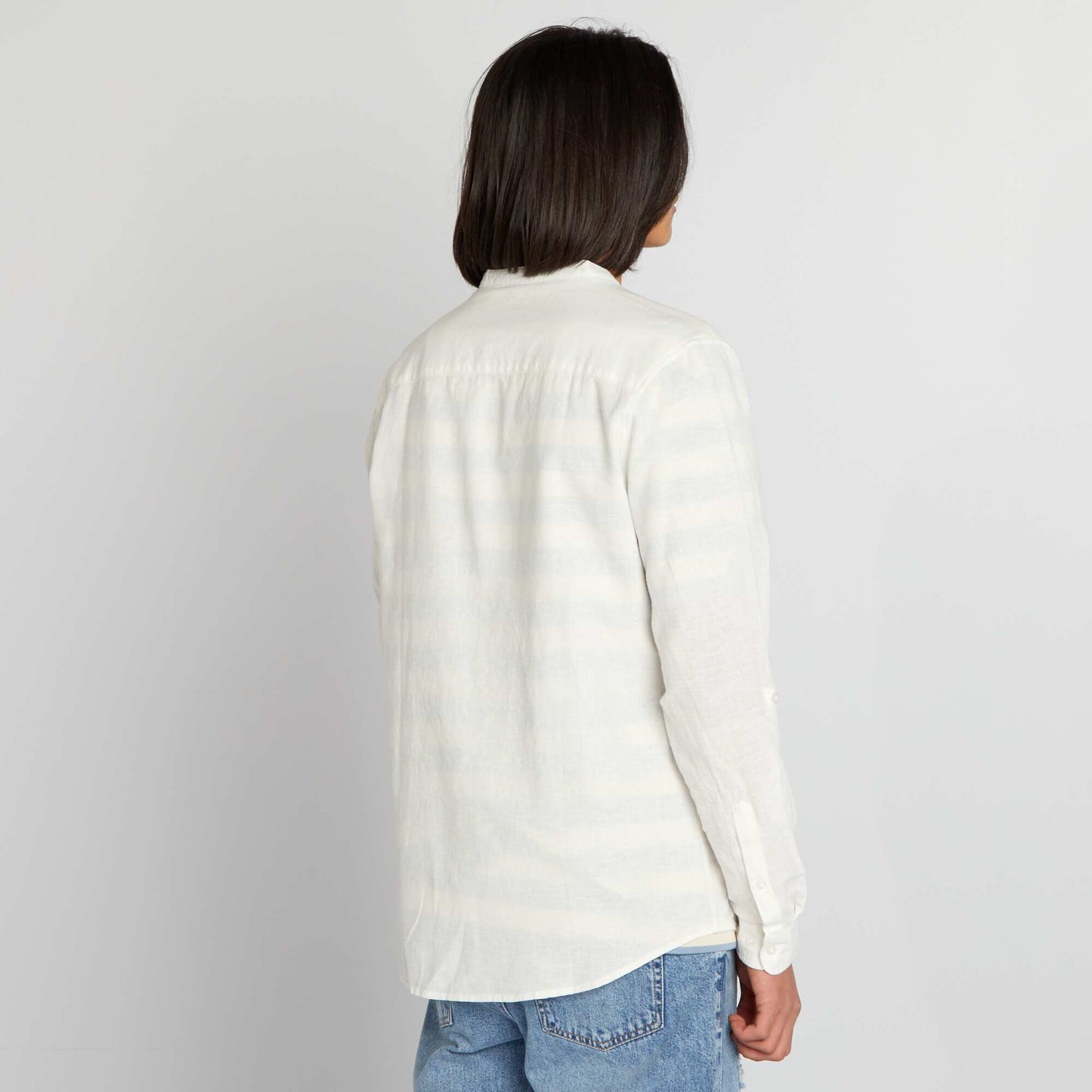 Chemise en lin blanc