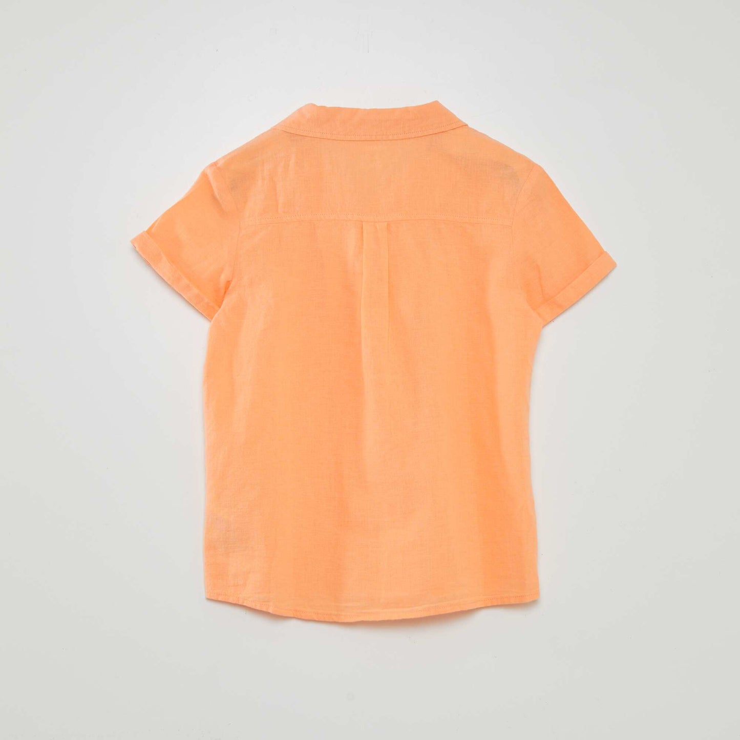 Chemise manches courtes Orange