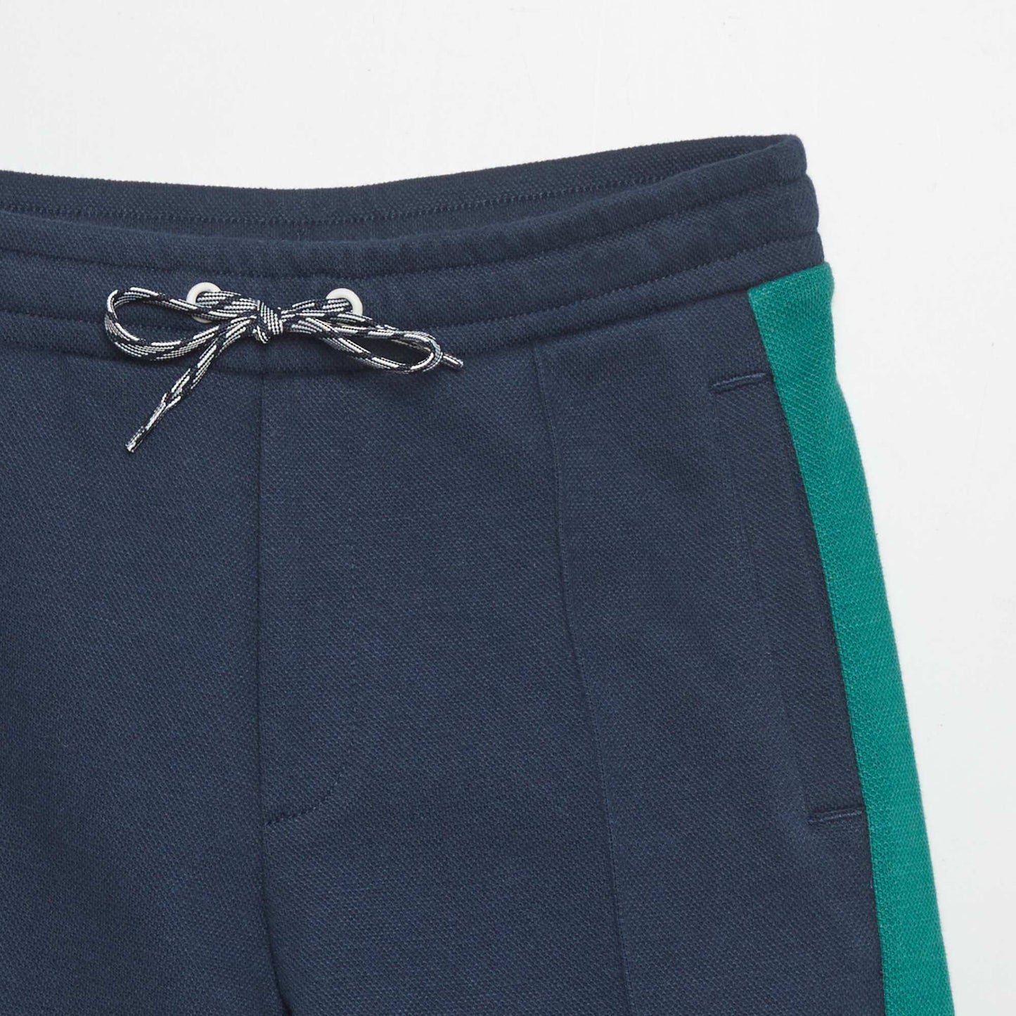 Pantalon de jogging en piqu de coton Bleu