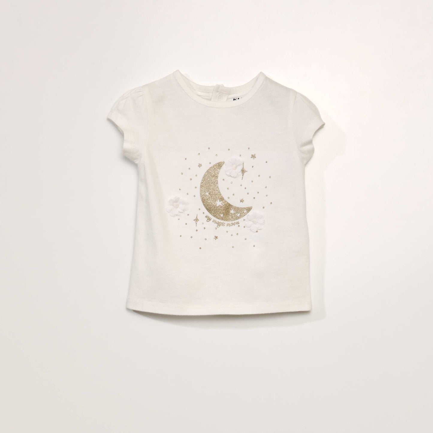 Tee-shirt manches courtes imprim Blanc
