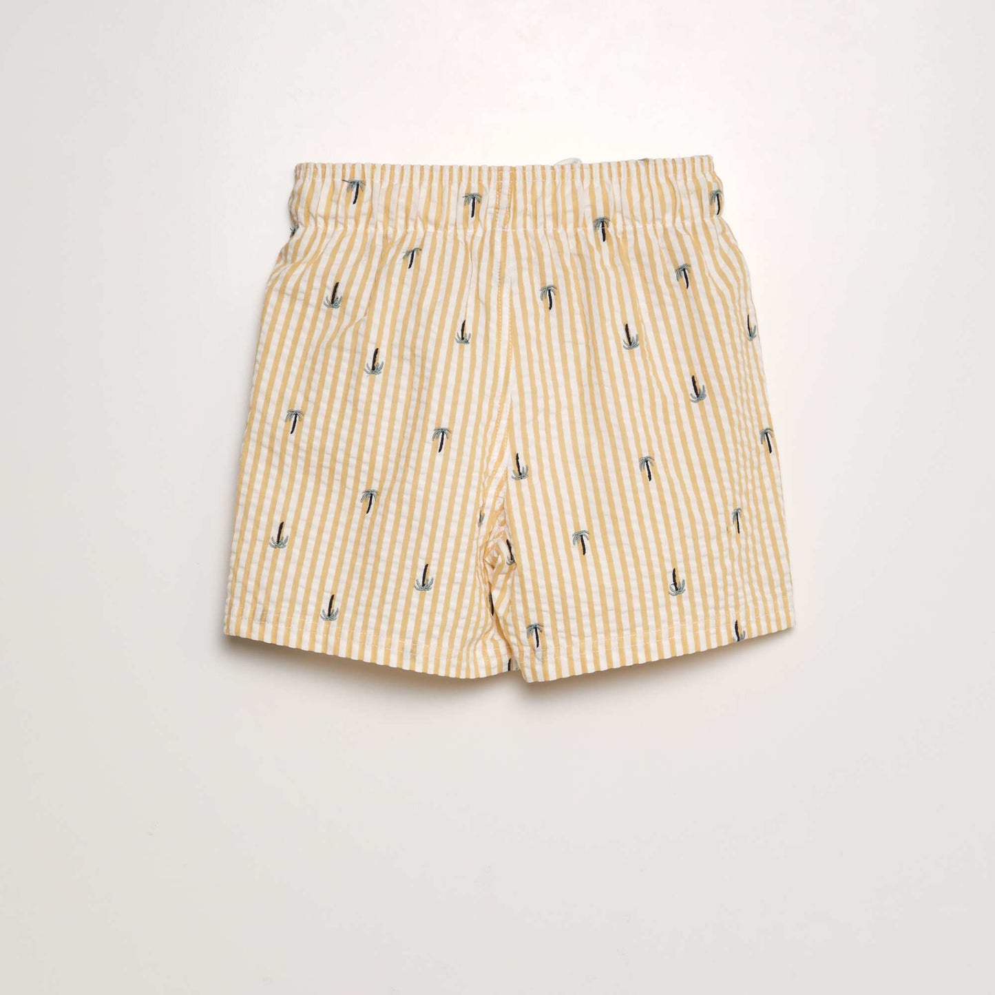 Short de bain cr p Jaune