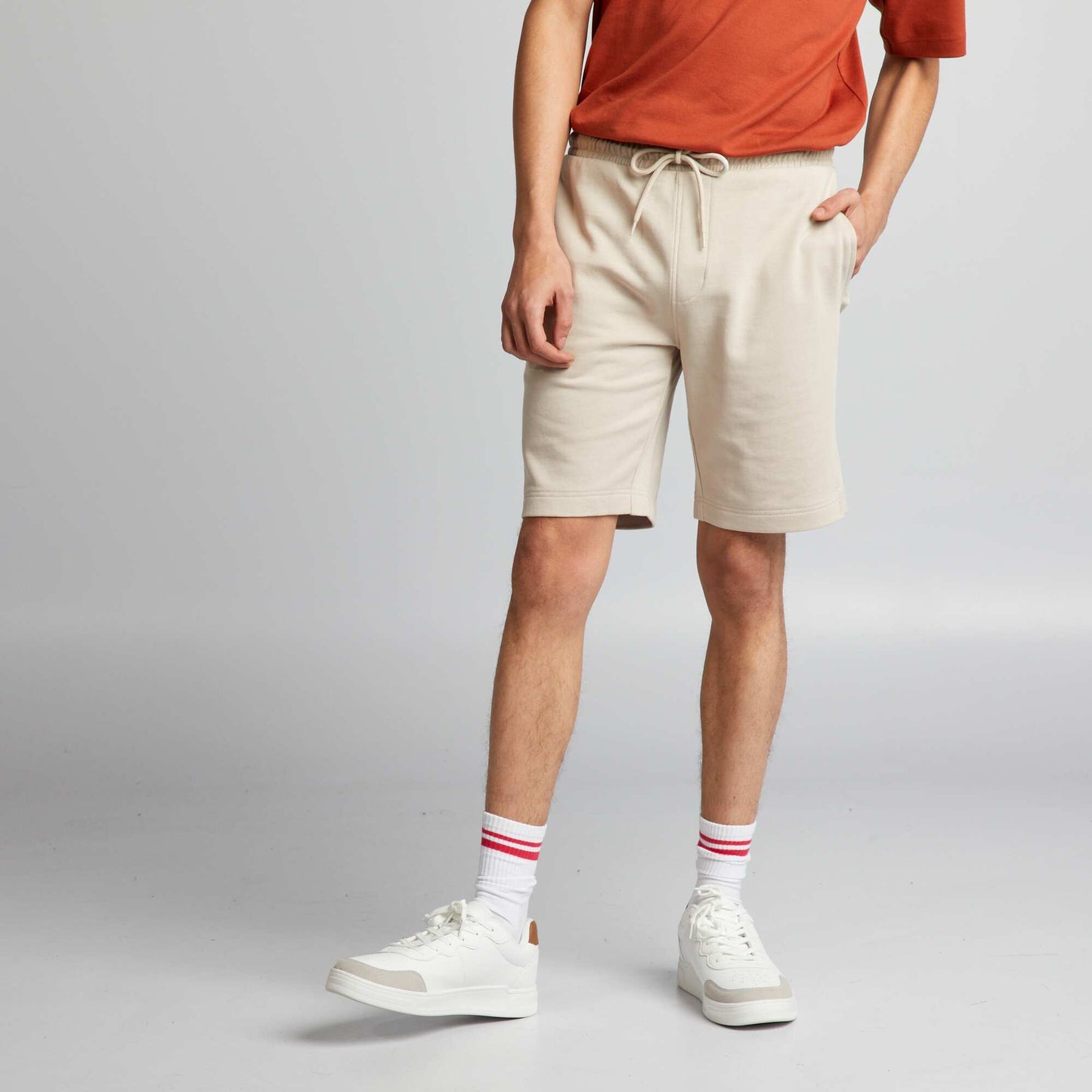 Short de sport Gris